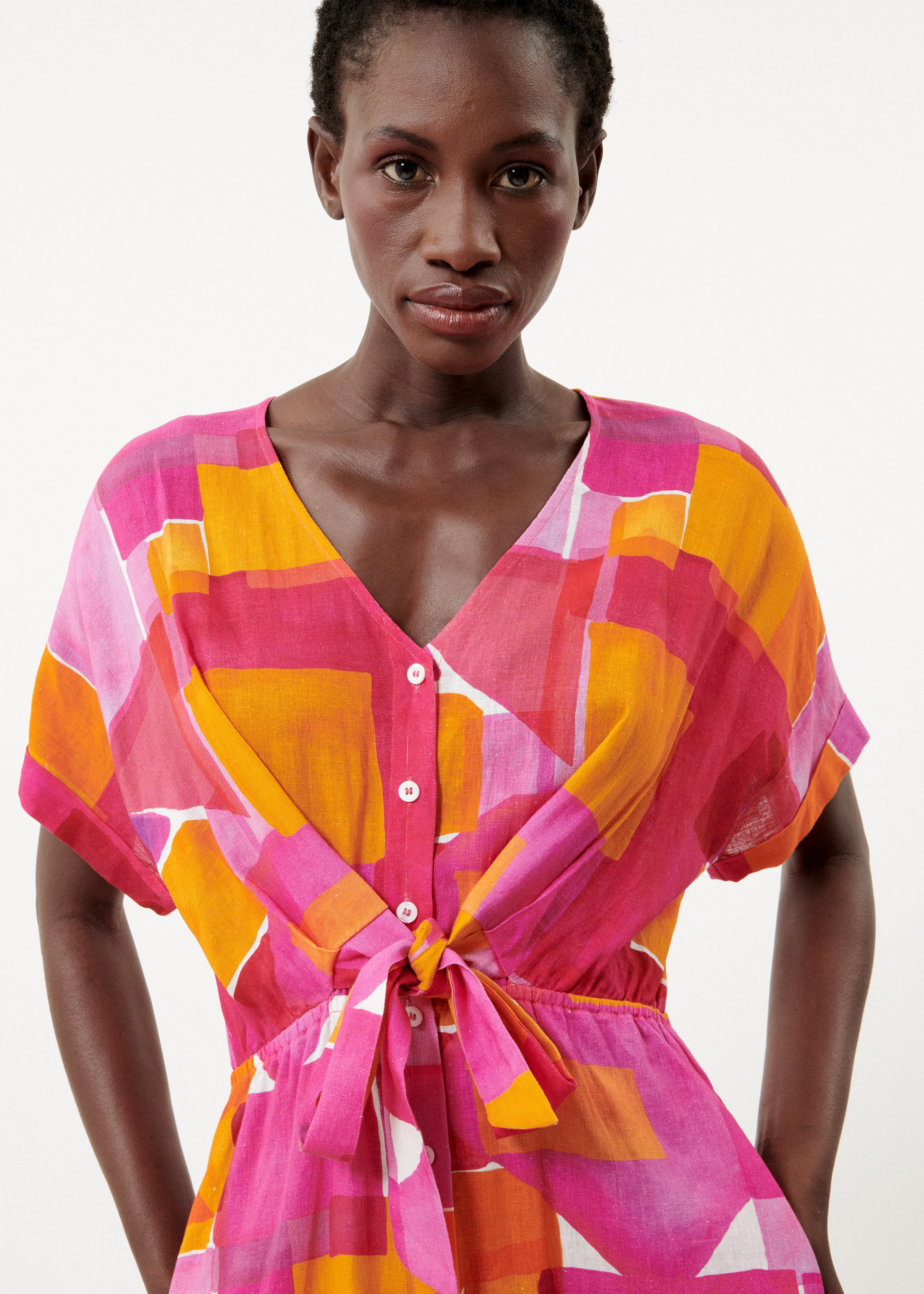 Robe PERRINE Geo pink sold by FRNCH product image thumbnail 4