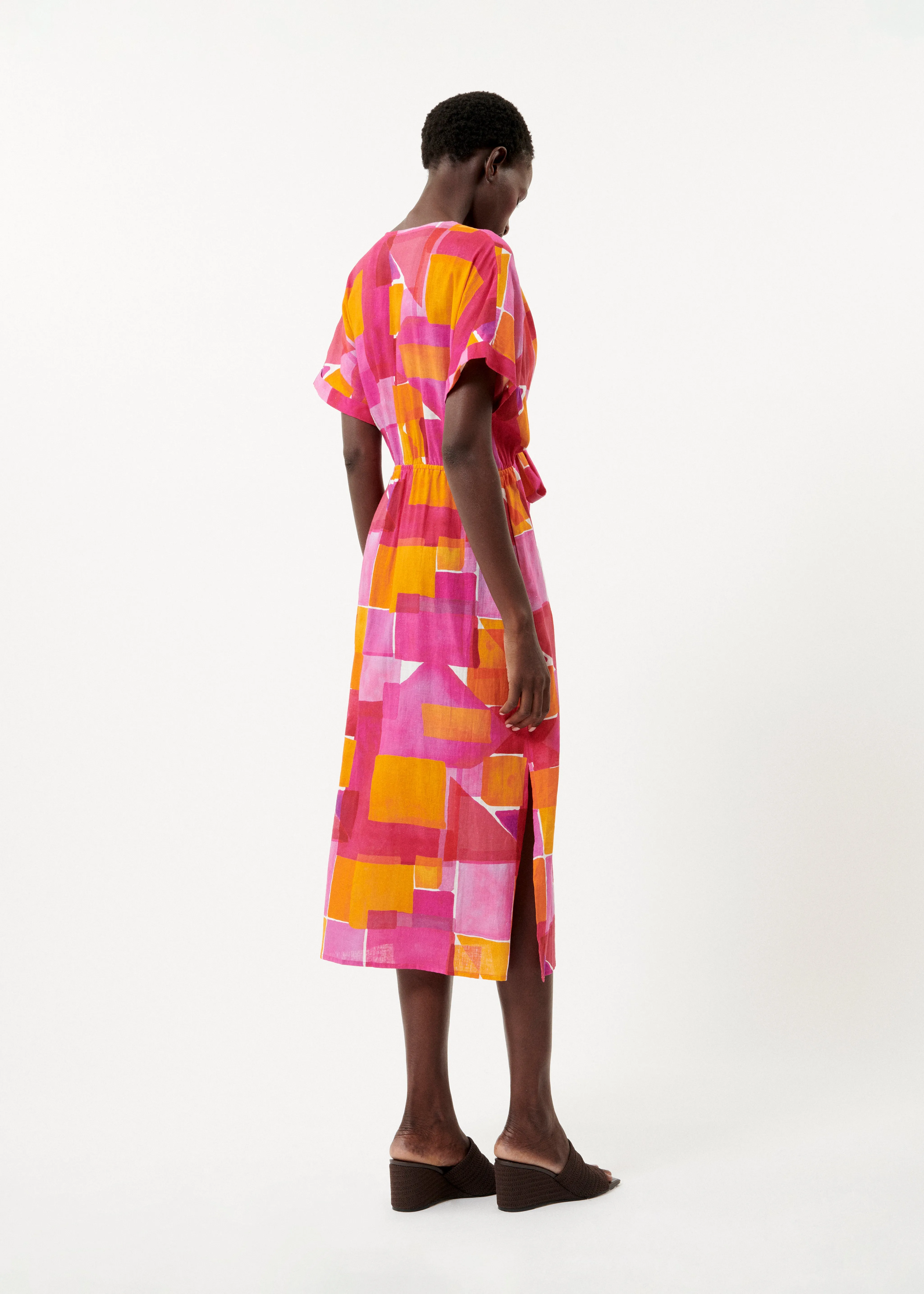 Robe PERRINE Geo pink sold by FRNCH product image thumbnail 3