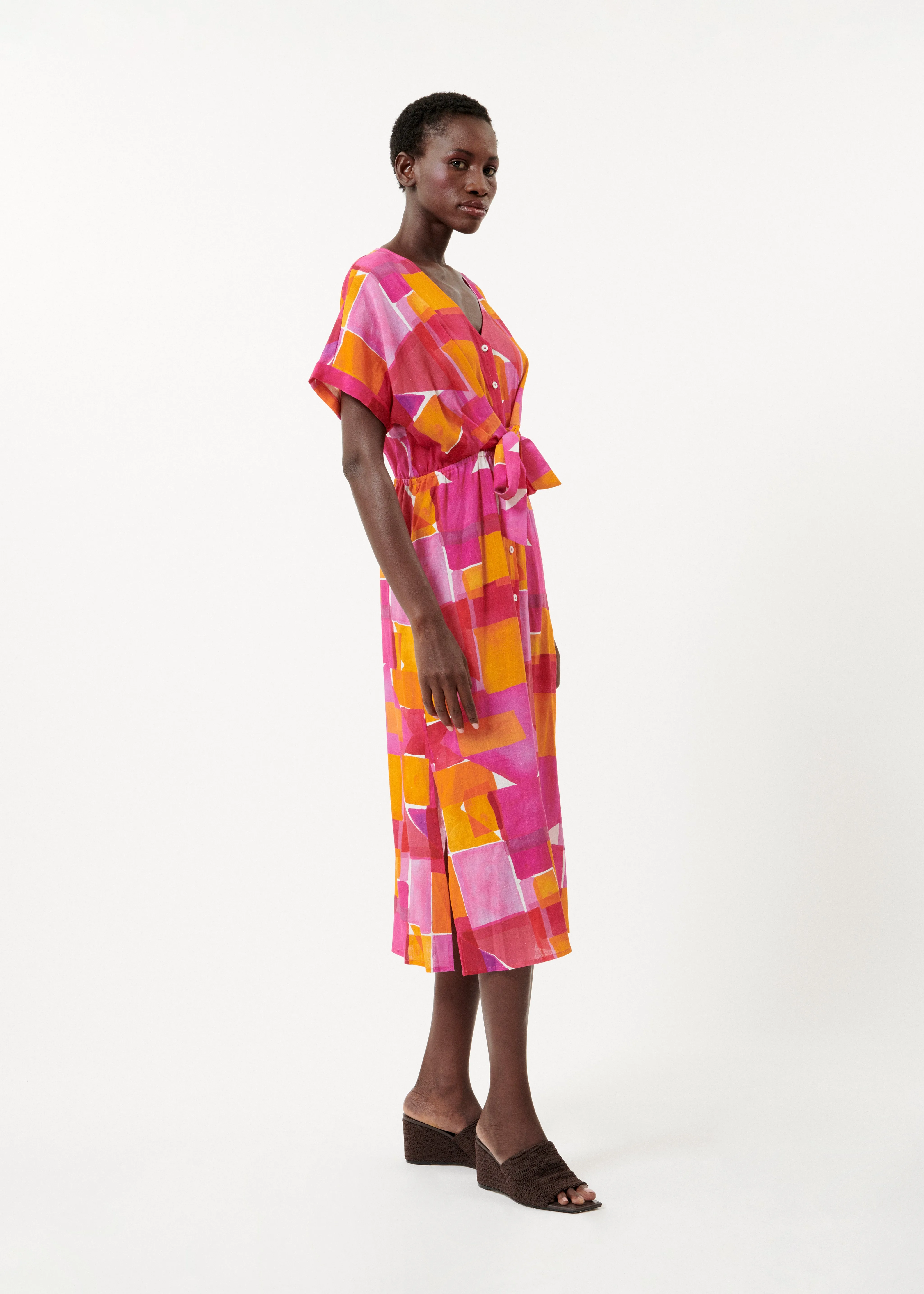 Robe PERRINE Geo pink sold by FRNCH product image thumbnail 2