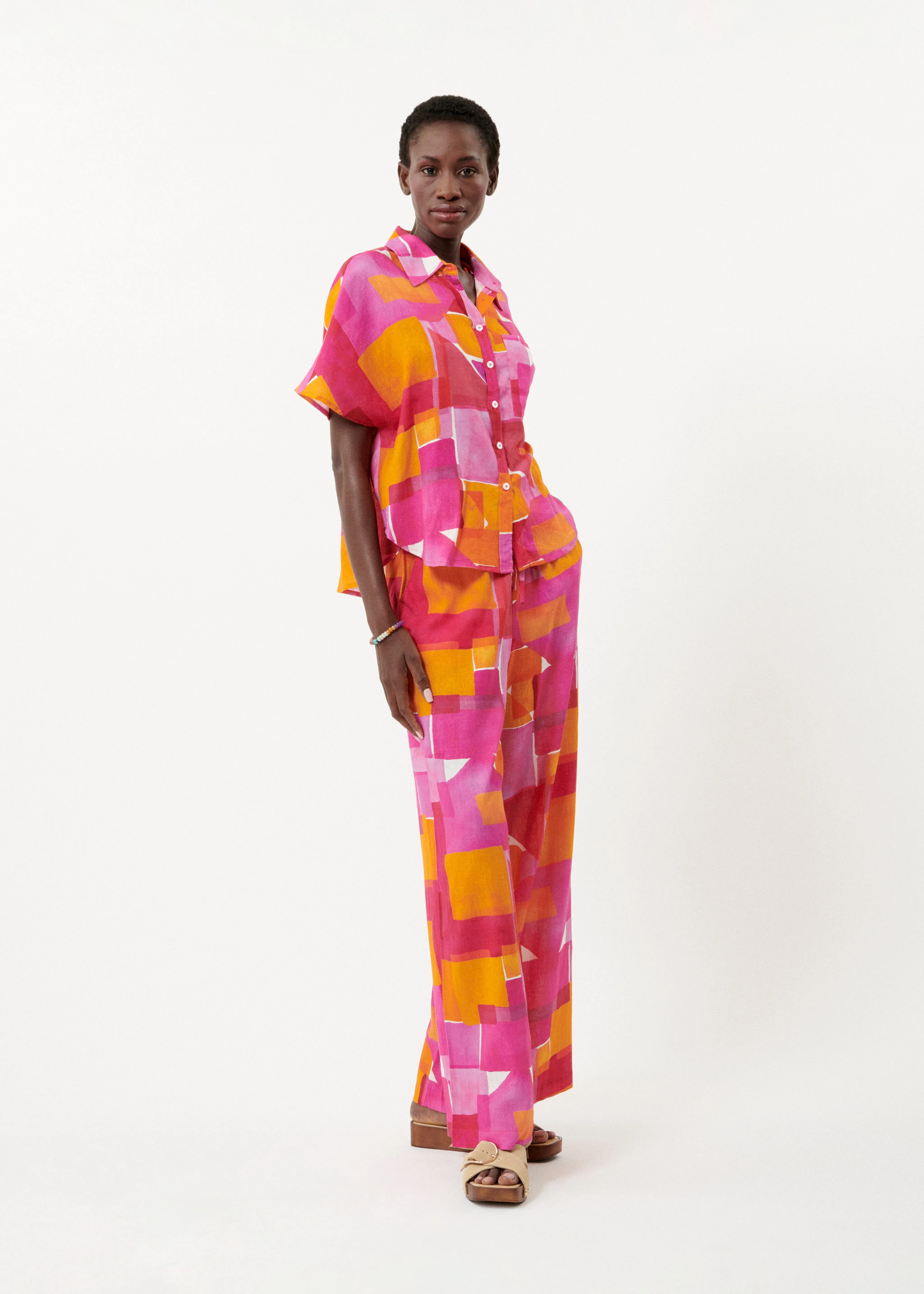 Chemise ELANORE Geo pink sold by FRNCH product image thumbnail 3