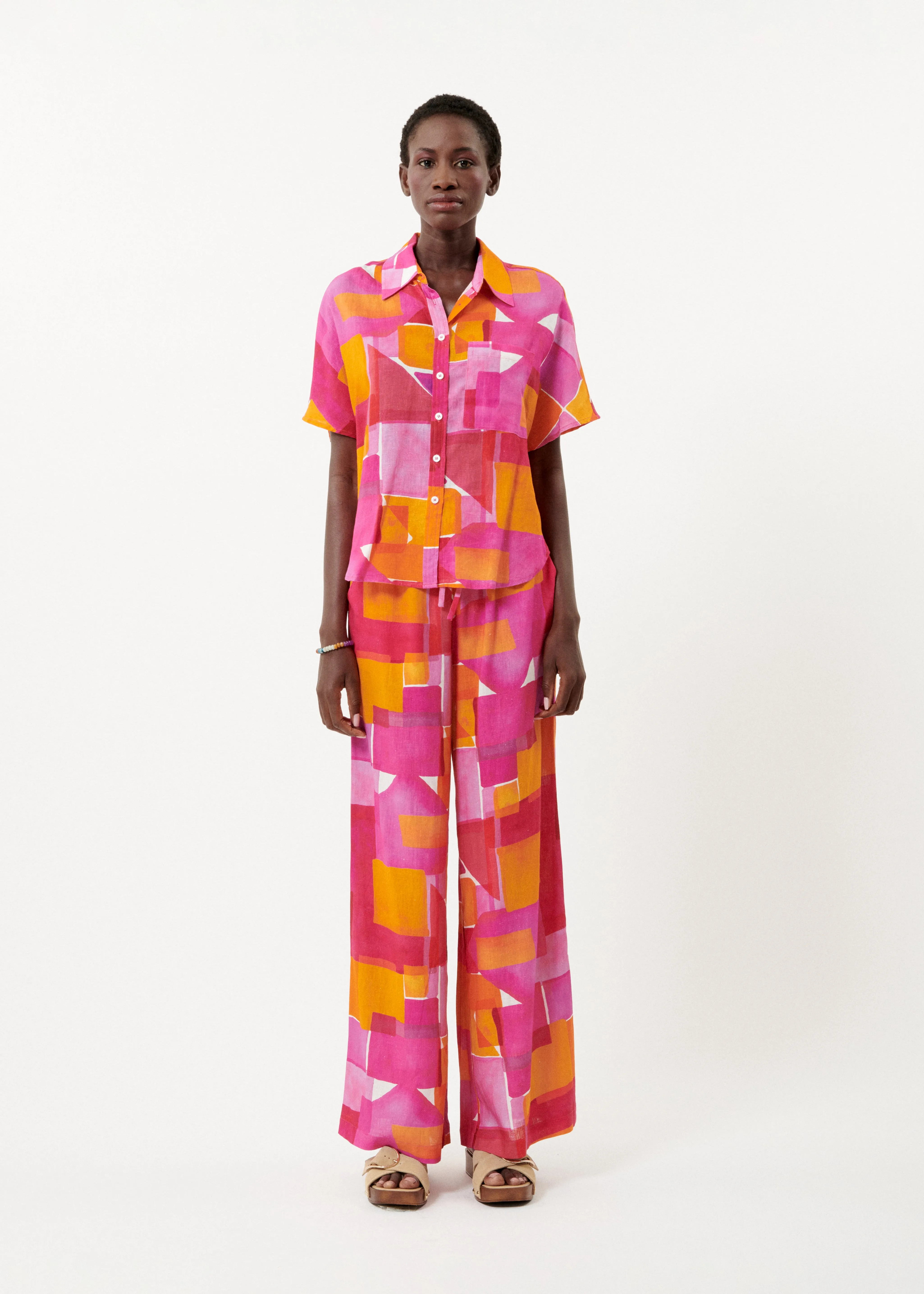 Chemise ELANORE Geo pink sold by FRNCH product image thumbnail 2