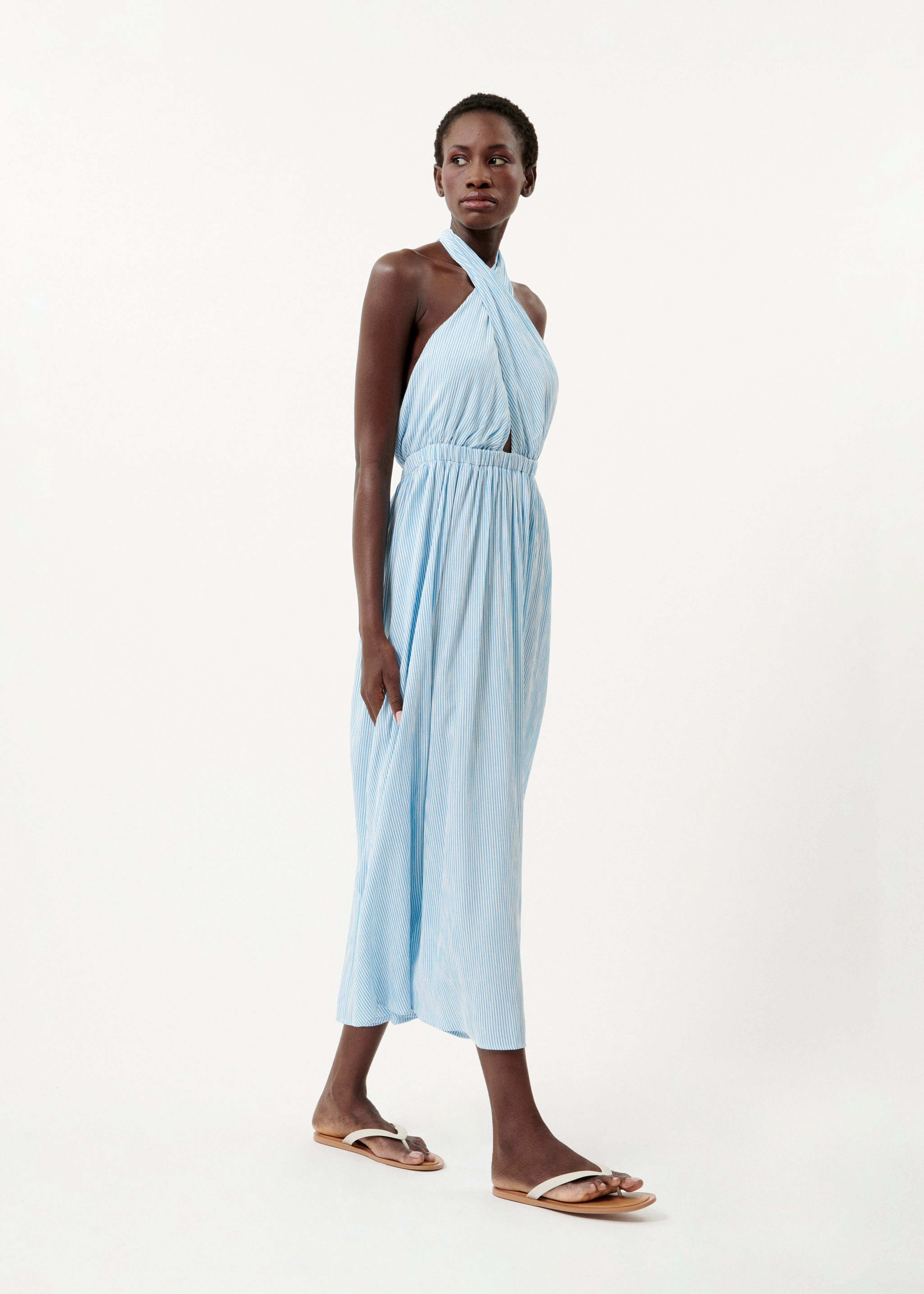 Robe NAELY Bleu azur sold by FRNCH product image thumbnail 3