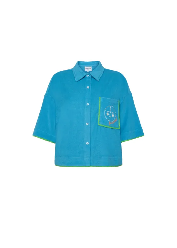 Chemise LUBENA Bleu azur sold by FRNCH