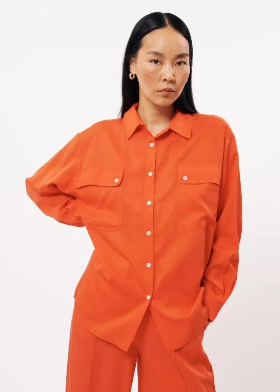 Chemise VIVIENNE Rouge sold by FRNCH