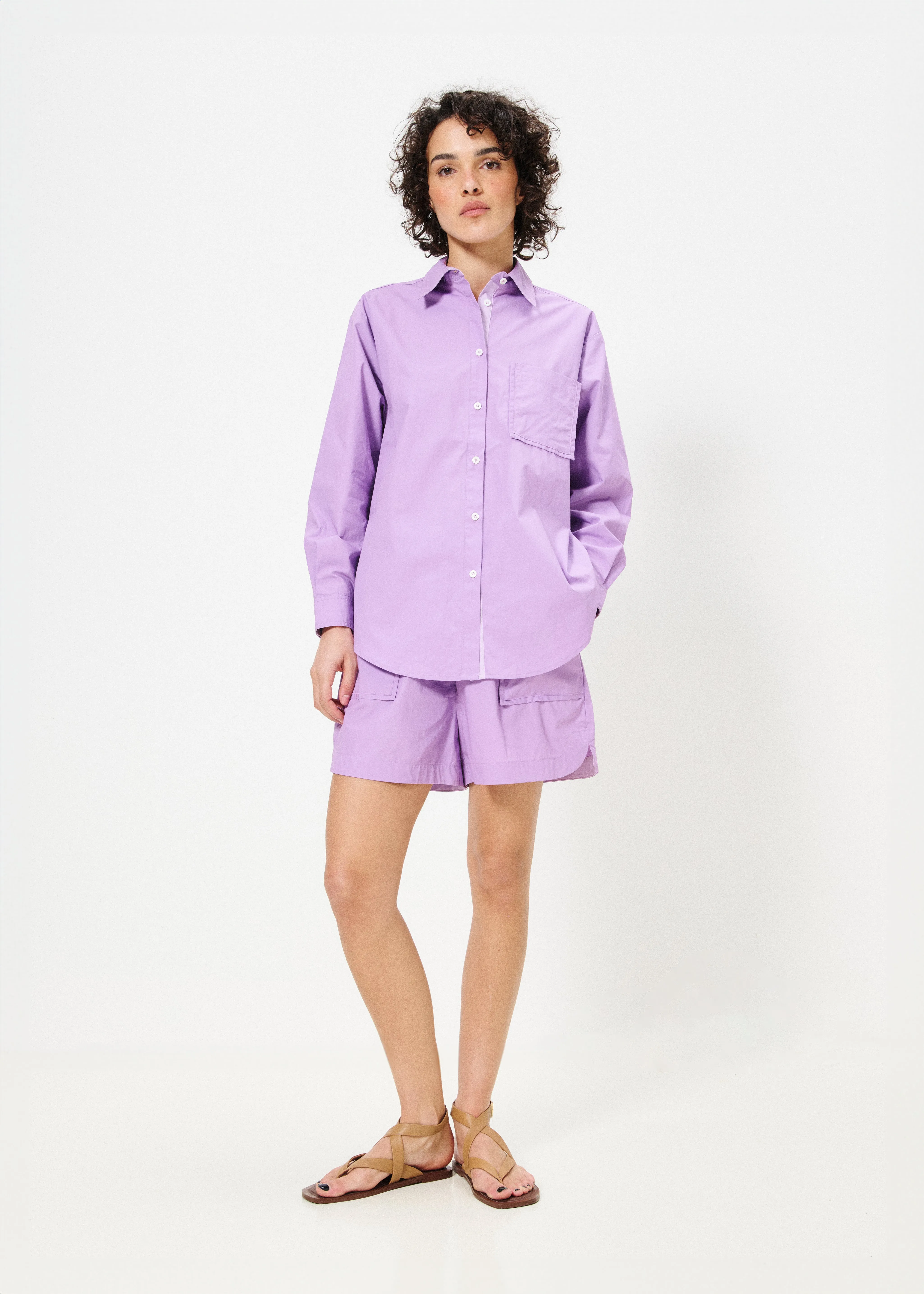 Chemise CARLA Lilas sold by FRNCH product image thumbnail 2