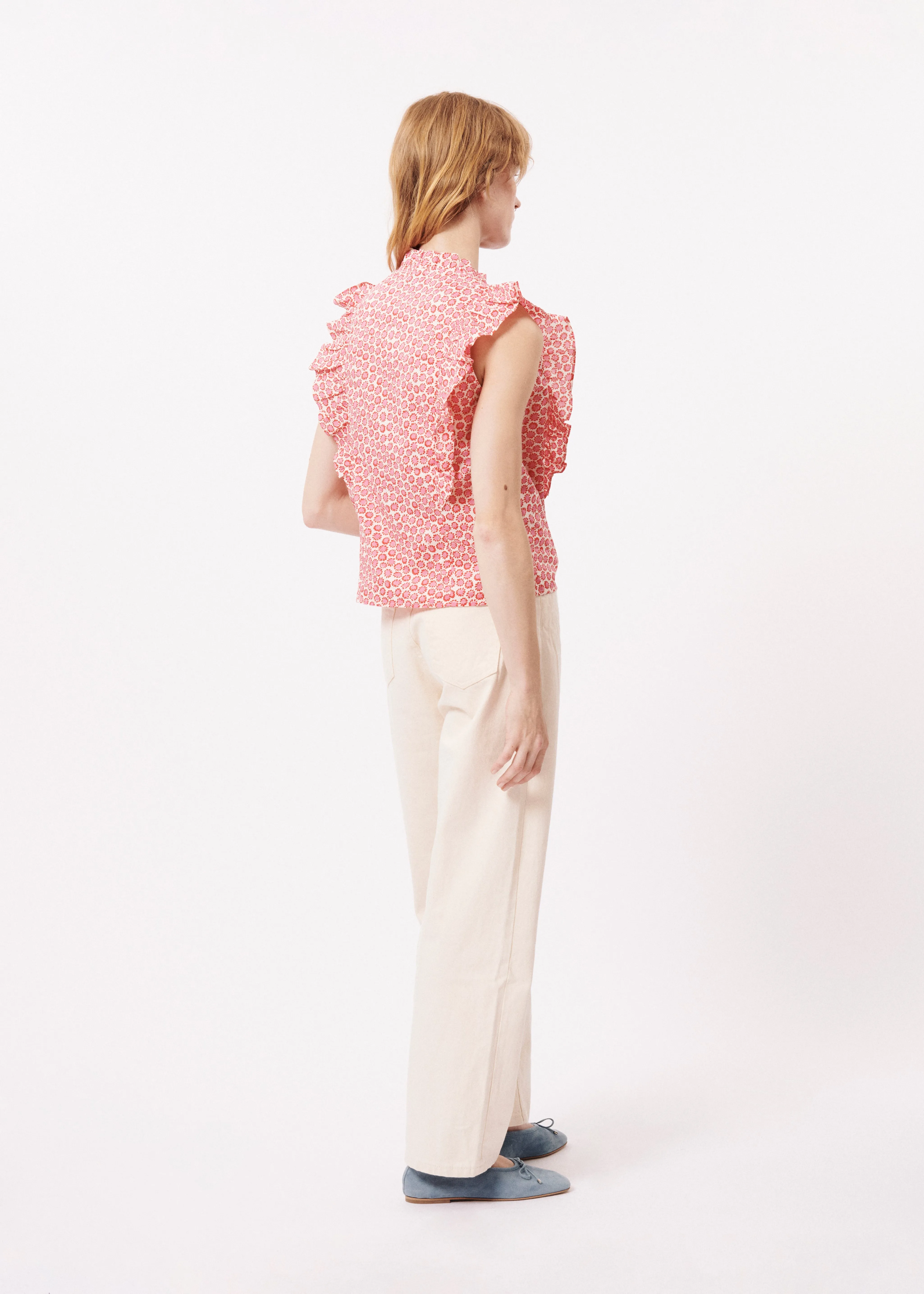 Blouse TAYA Creme sold by FRNCH product image thumbnail 4