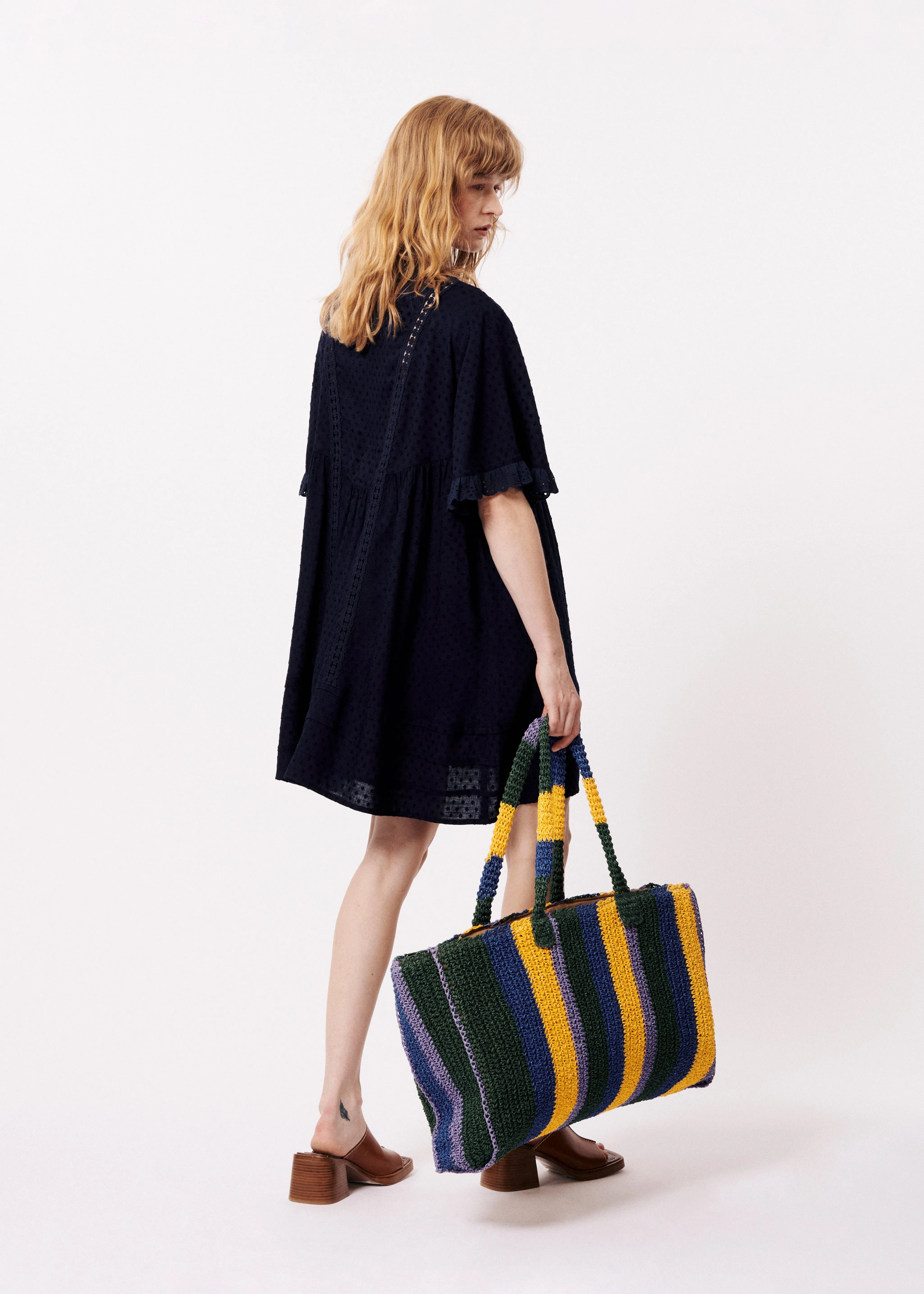 Robe ANNY Bleu marine sold by FRNCH product image thumbnail 3