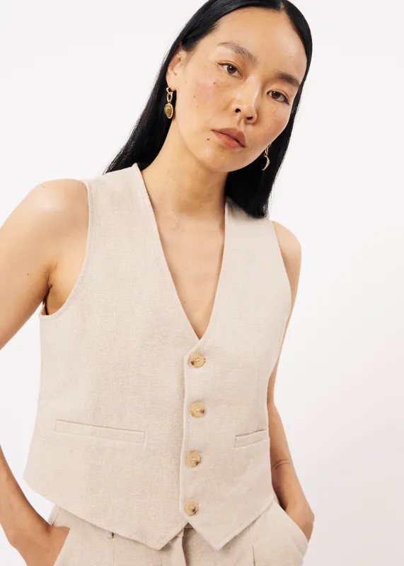 Gilet ALIX Beige sold by FRNCH