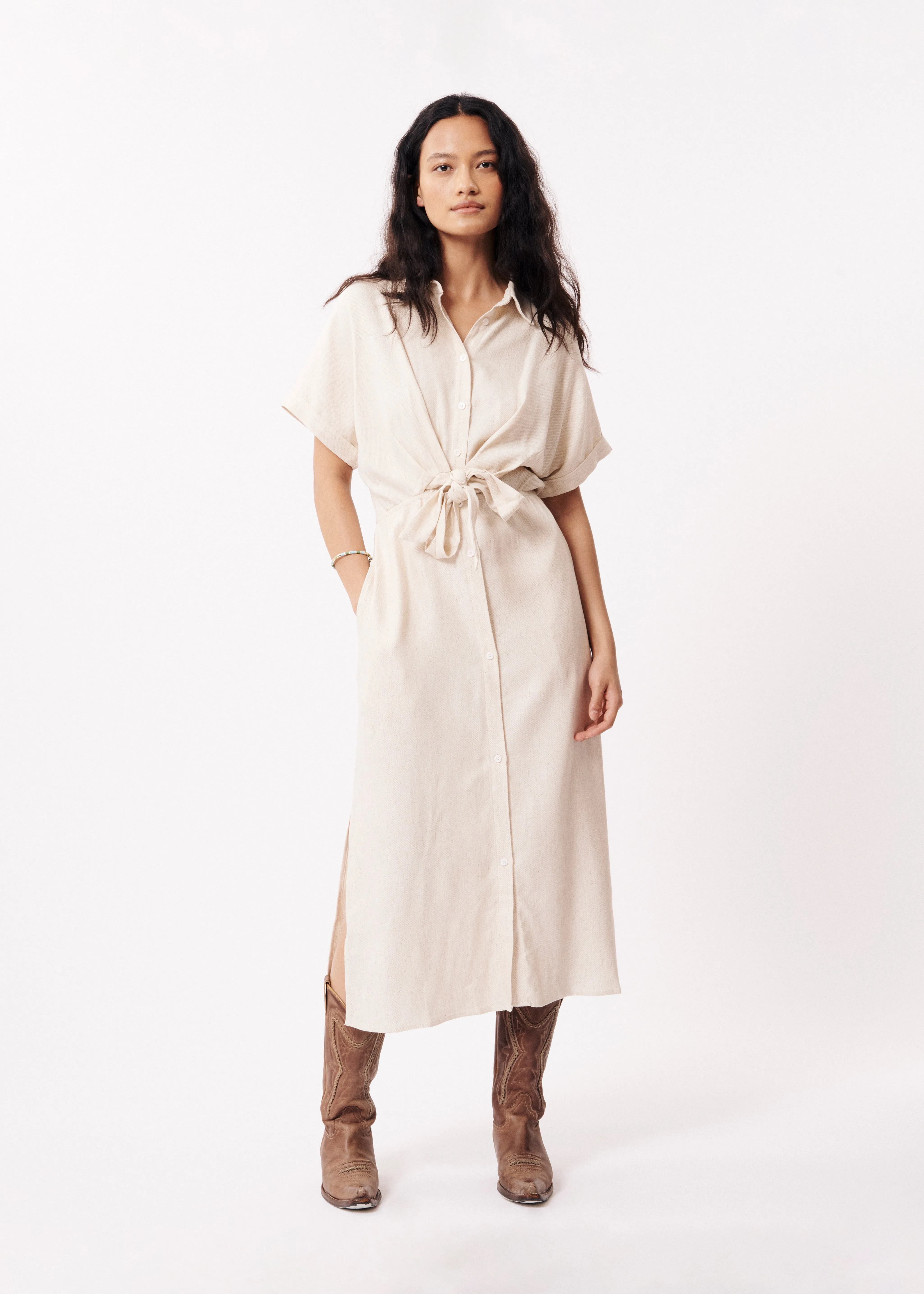 Robe ALIENOR Beige sold by FRNCH