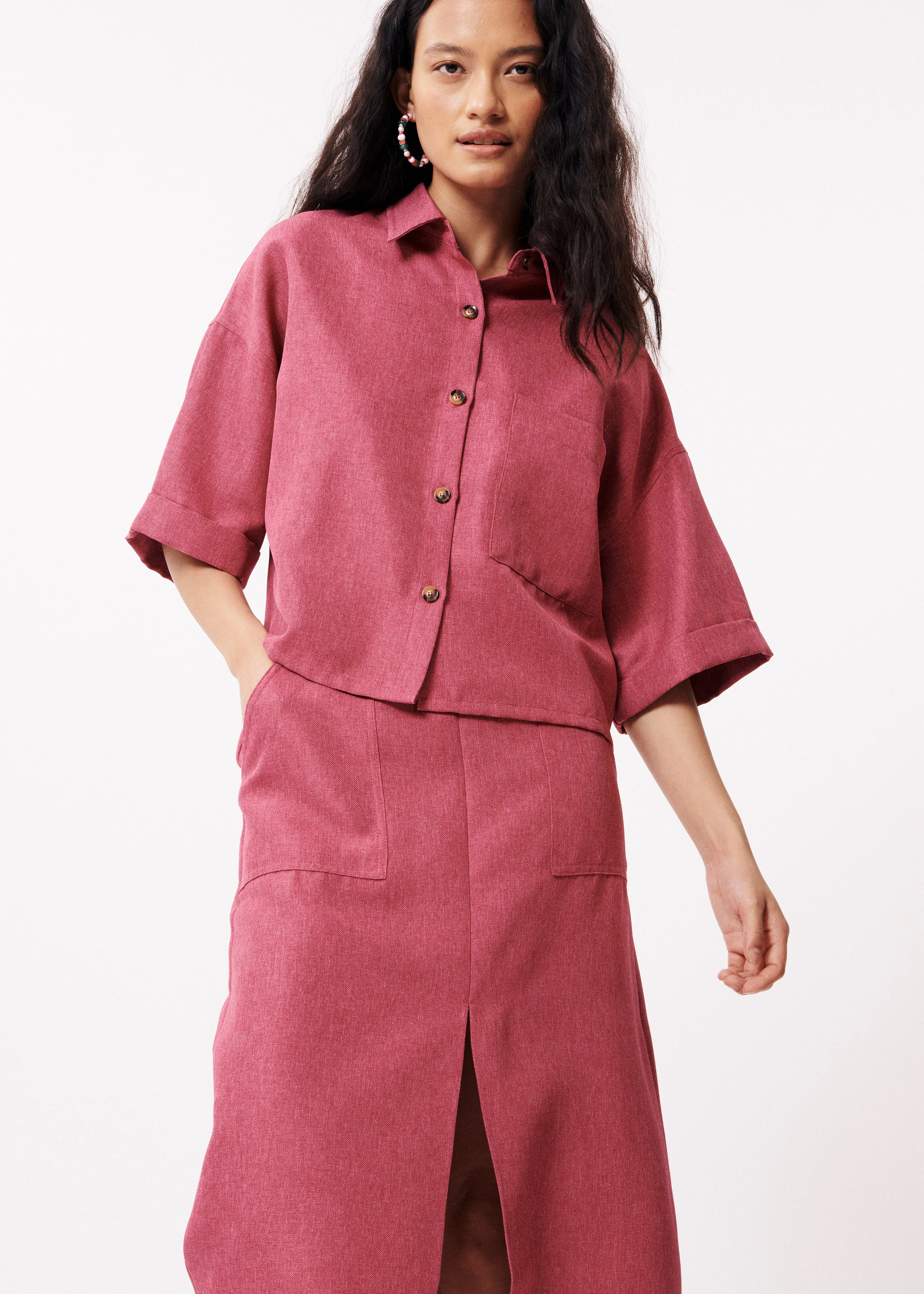 Chemise LUBENA Fuchsia sold by FRNCH product image thumbnail 2