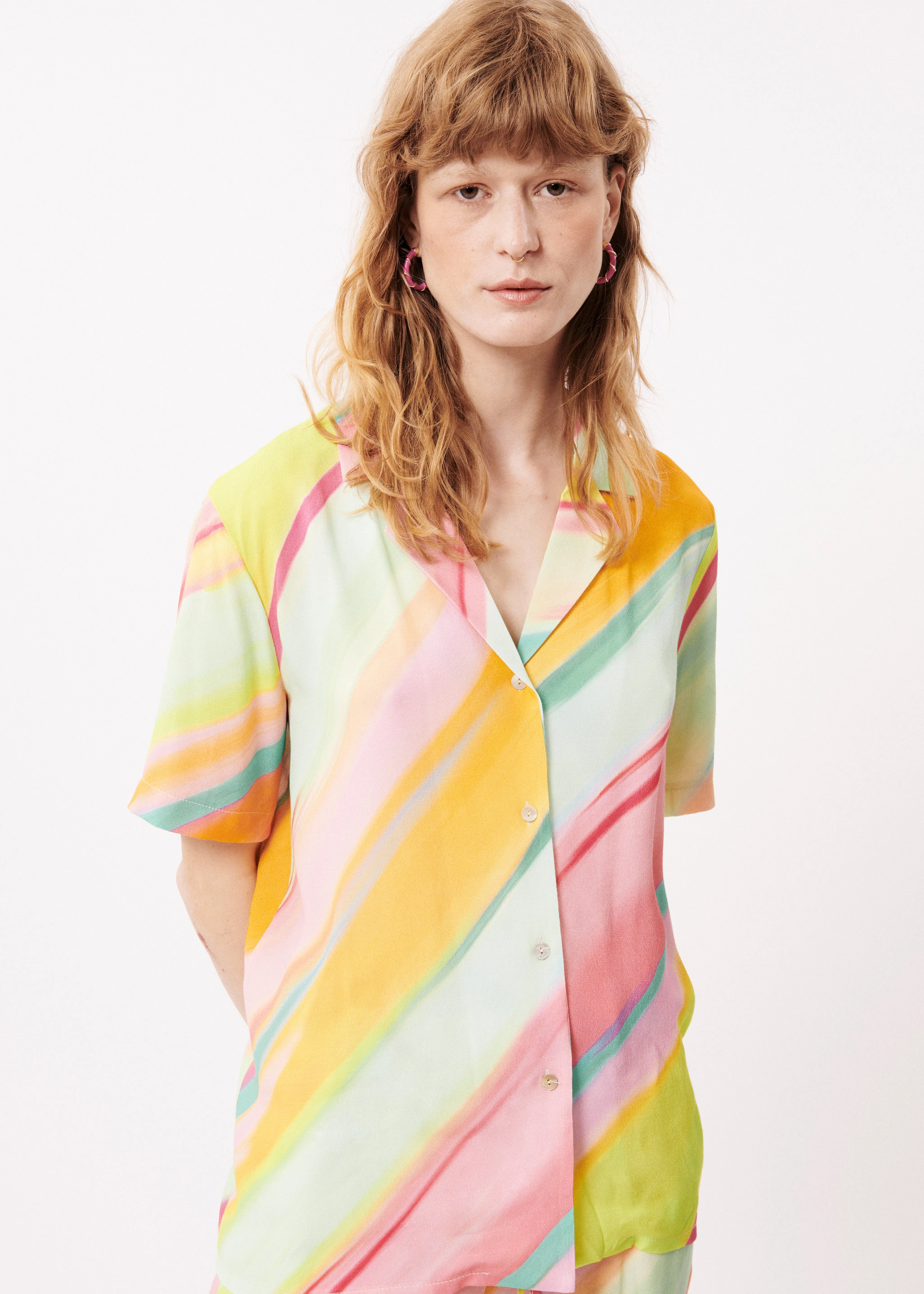 Chemise SHELLY Diagonal rainbow sold by FRNCH