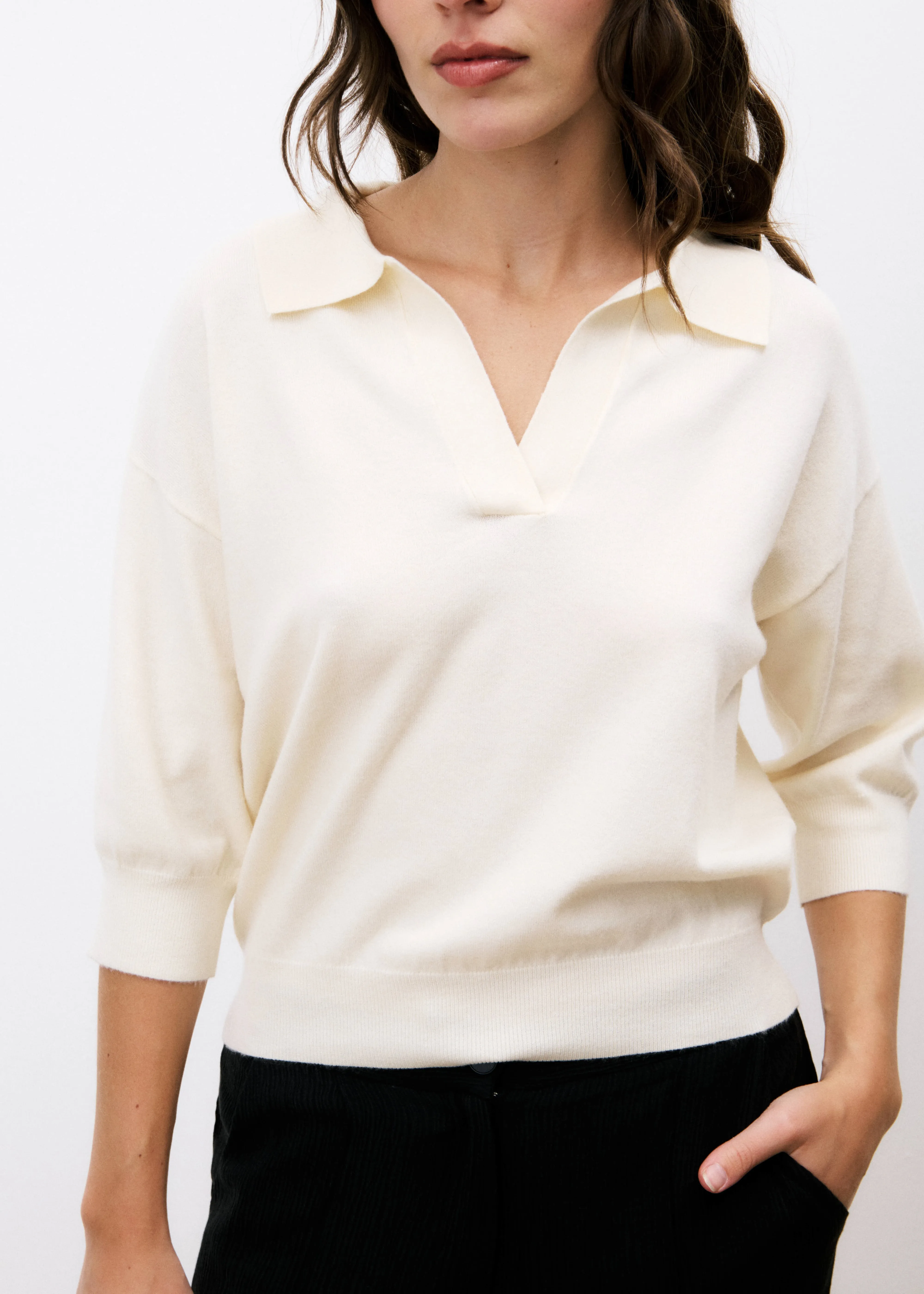 Pull PLUME Creme sold by FRNCH