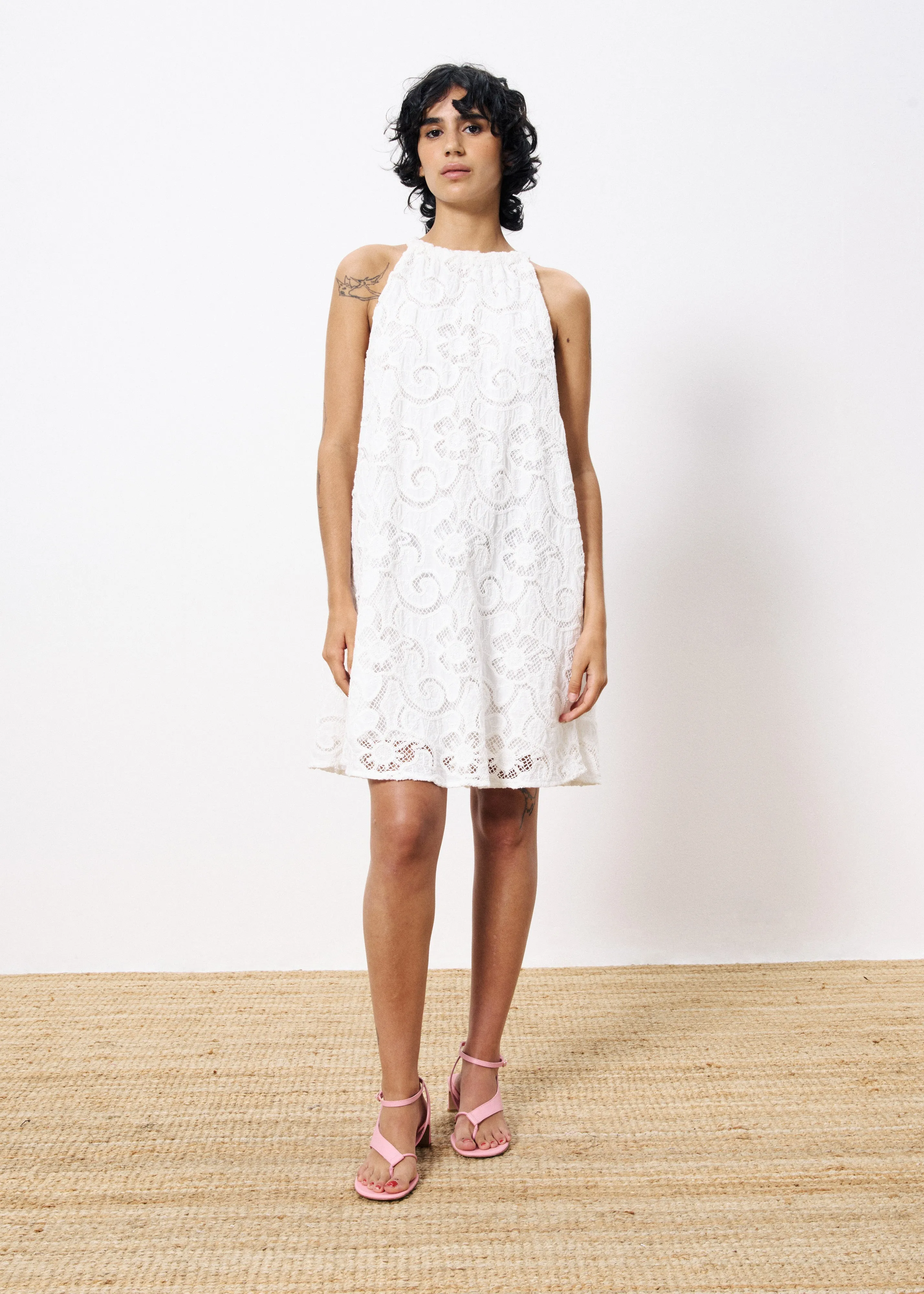 Robe AFNANE Blanc sold by FRNCH