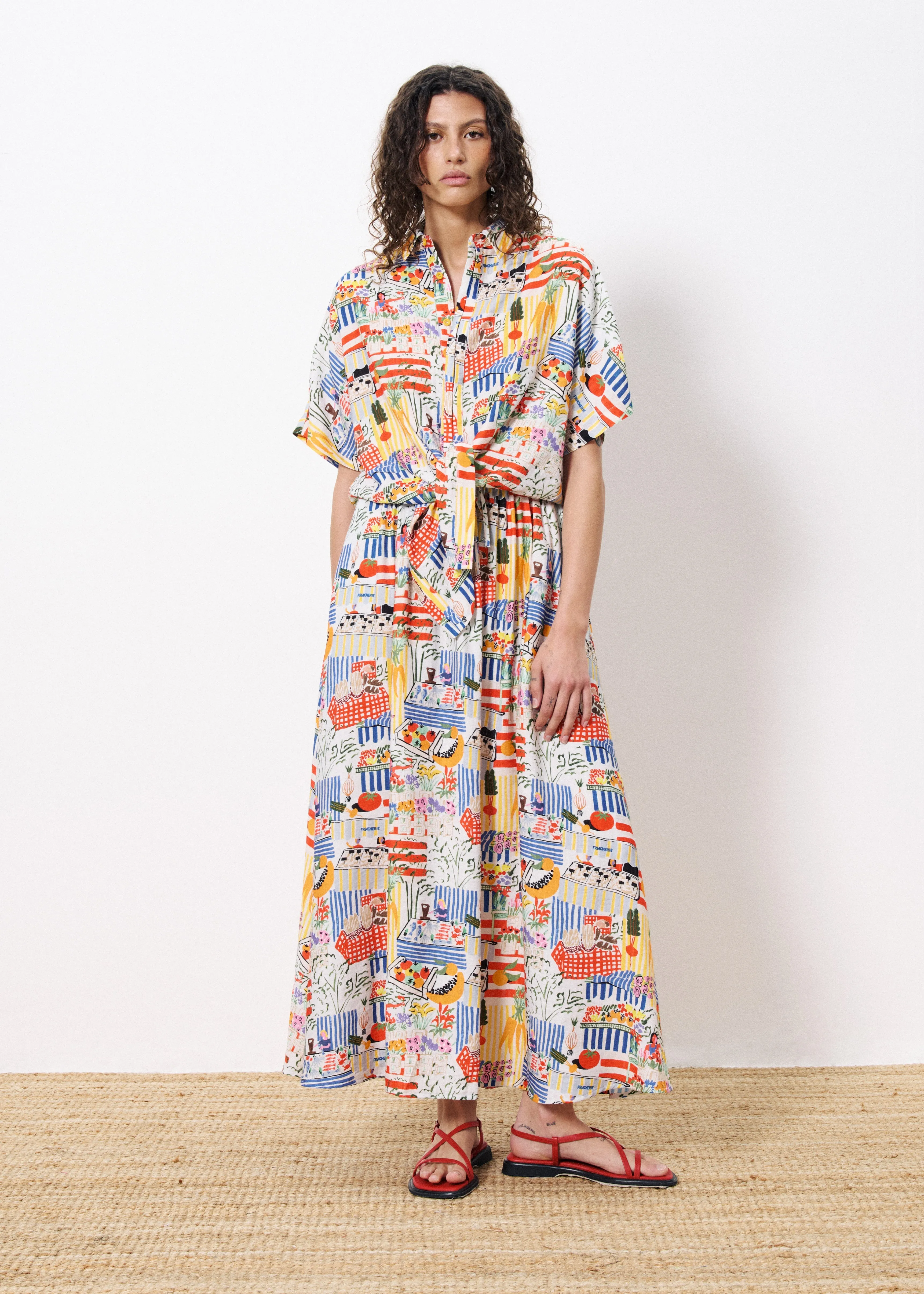 Chemise CELIANE Marche blanc sold by FRNCH