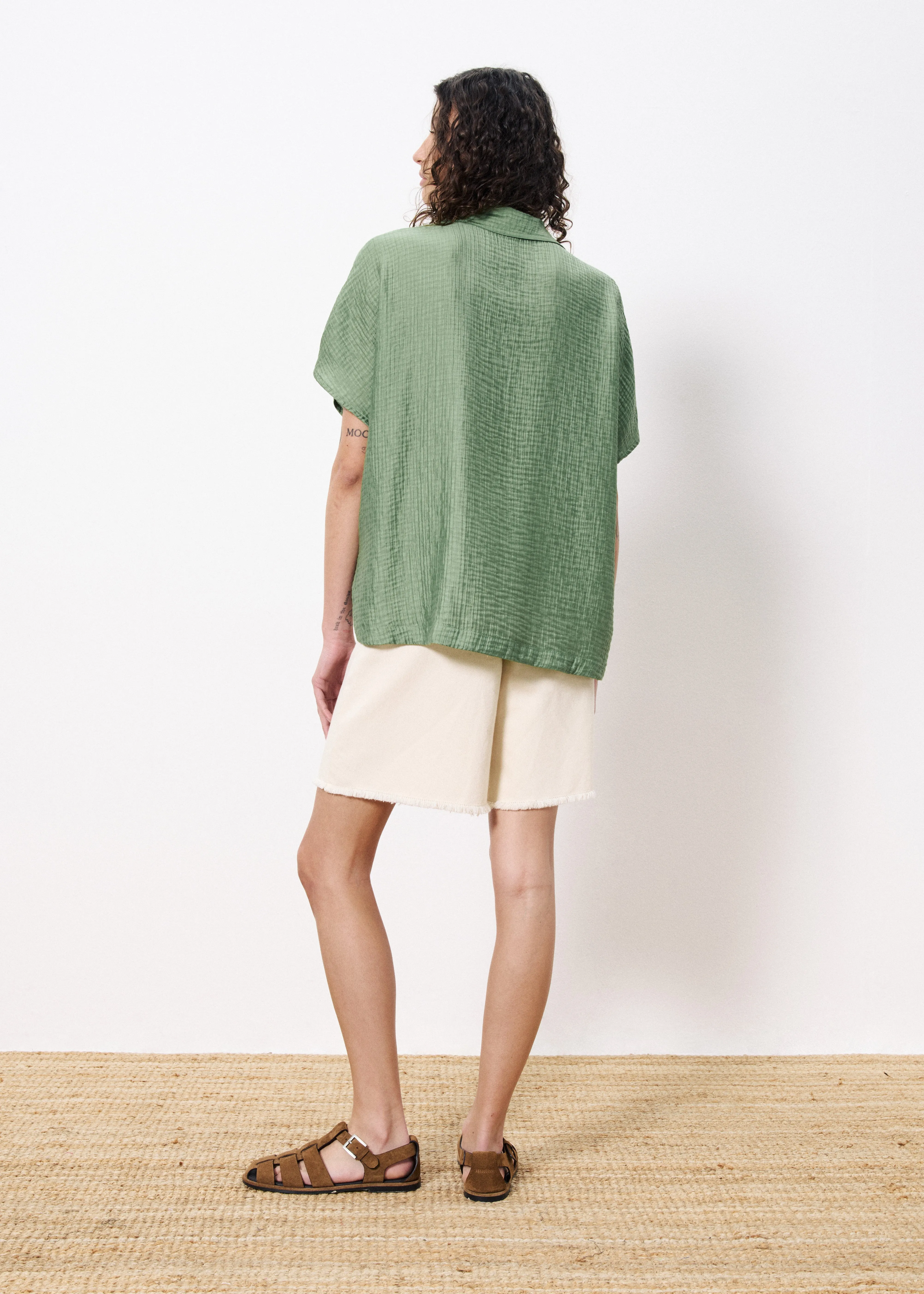 Chemise ABIBA Vert sold by FRNCH product image thumbnail 4