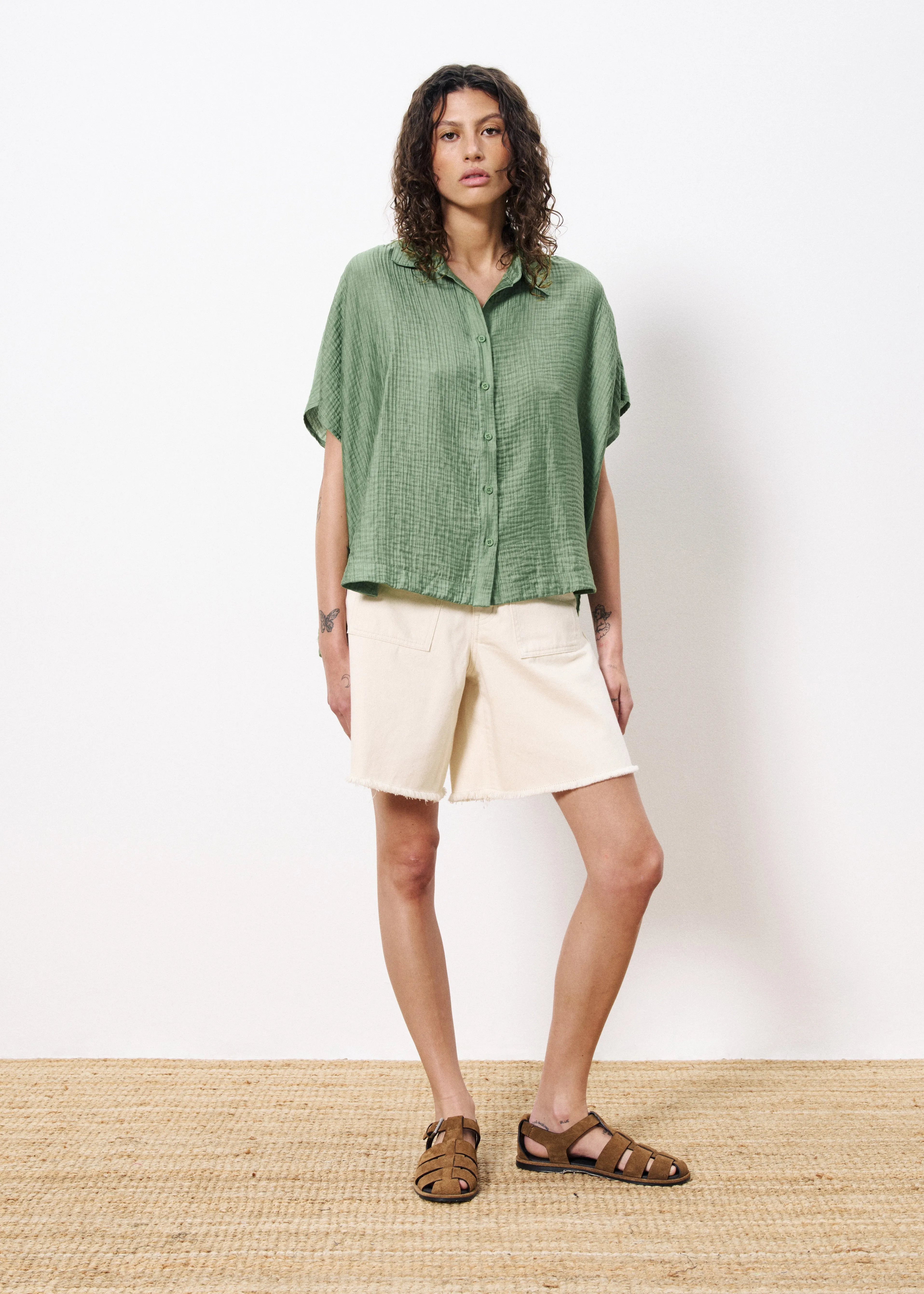 Chemise ABIBA Vert sold by FRNCH product image thumbnail 2