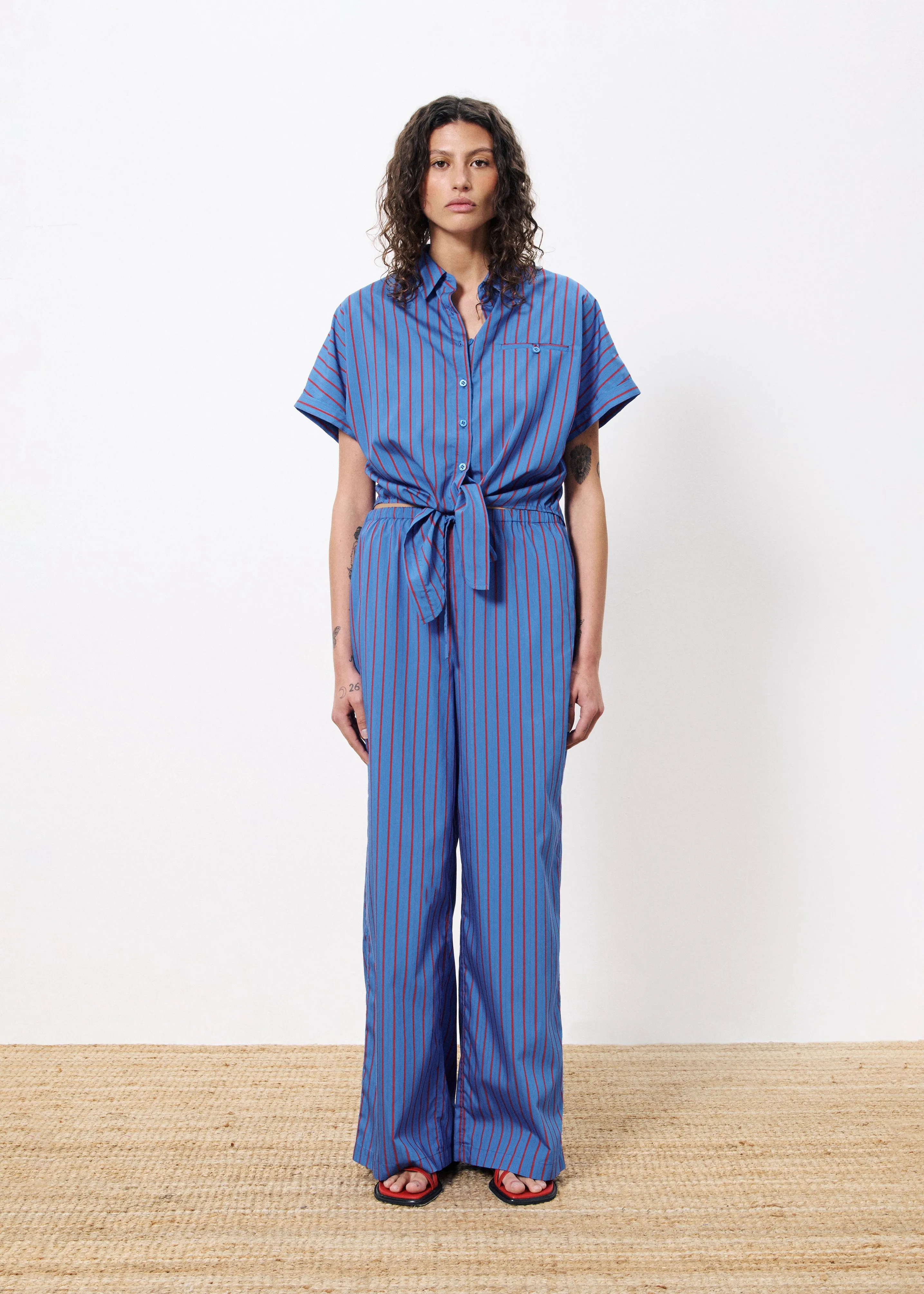 Chemise CARMELLE Bleu electrique sold by FRNCH