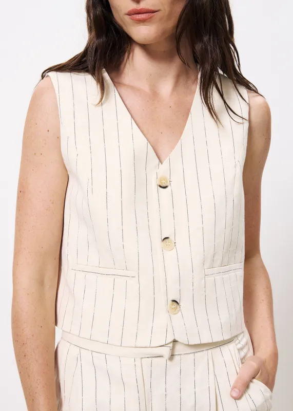 Gilet costume ERSILIA Creme sold by FRNCH