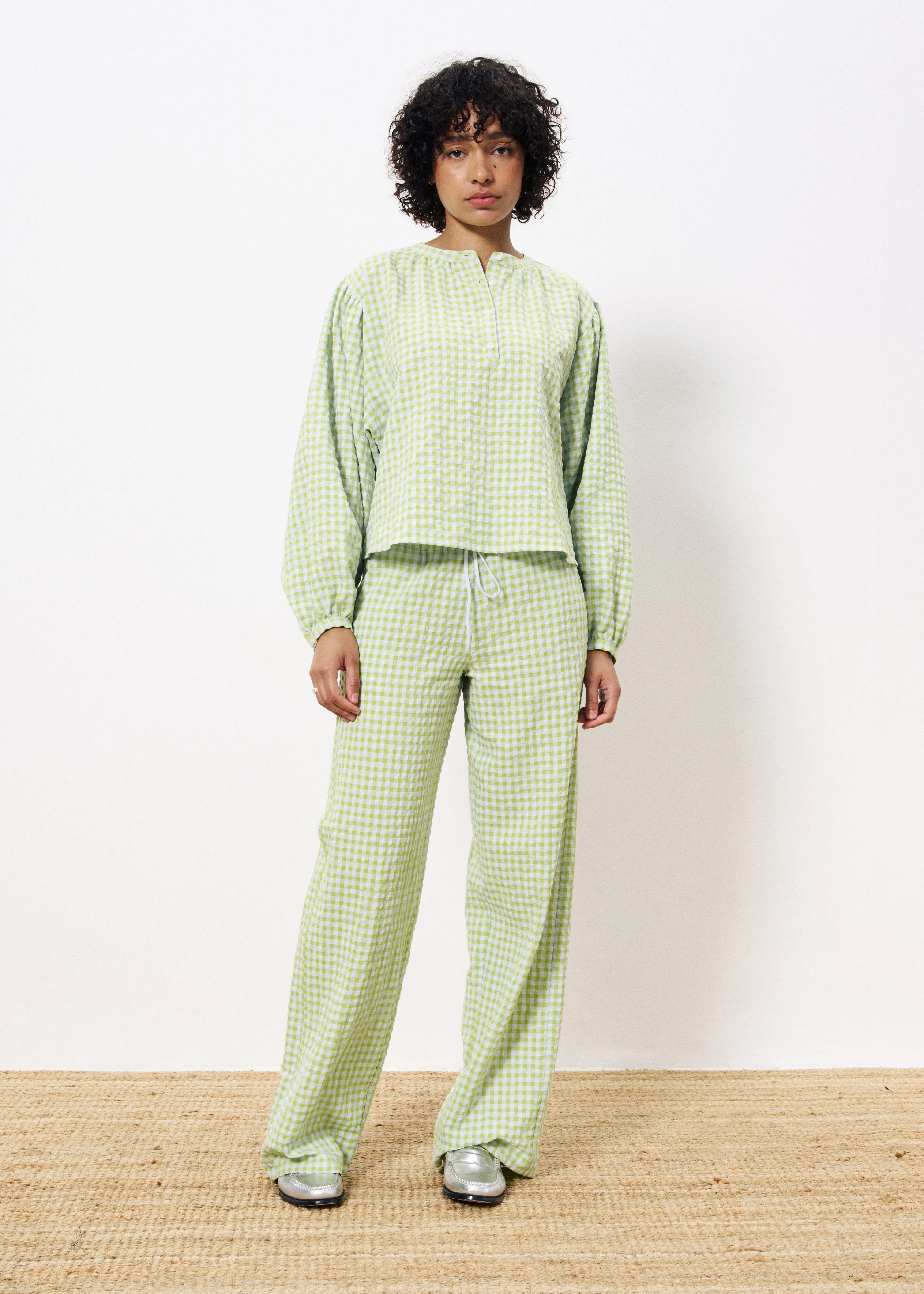 Blouse NOURA Citron vert sold by FRNCH product image thumbnail 3