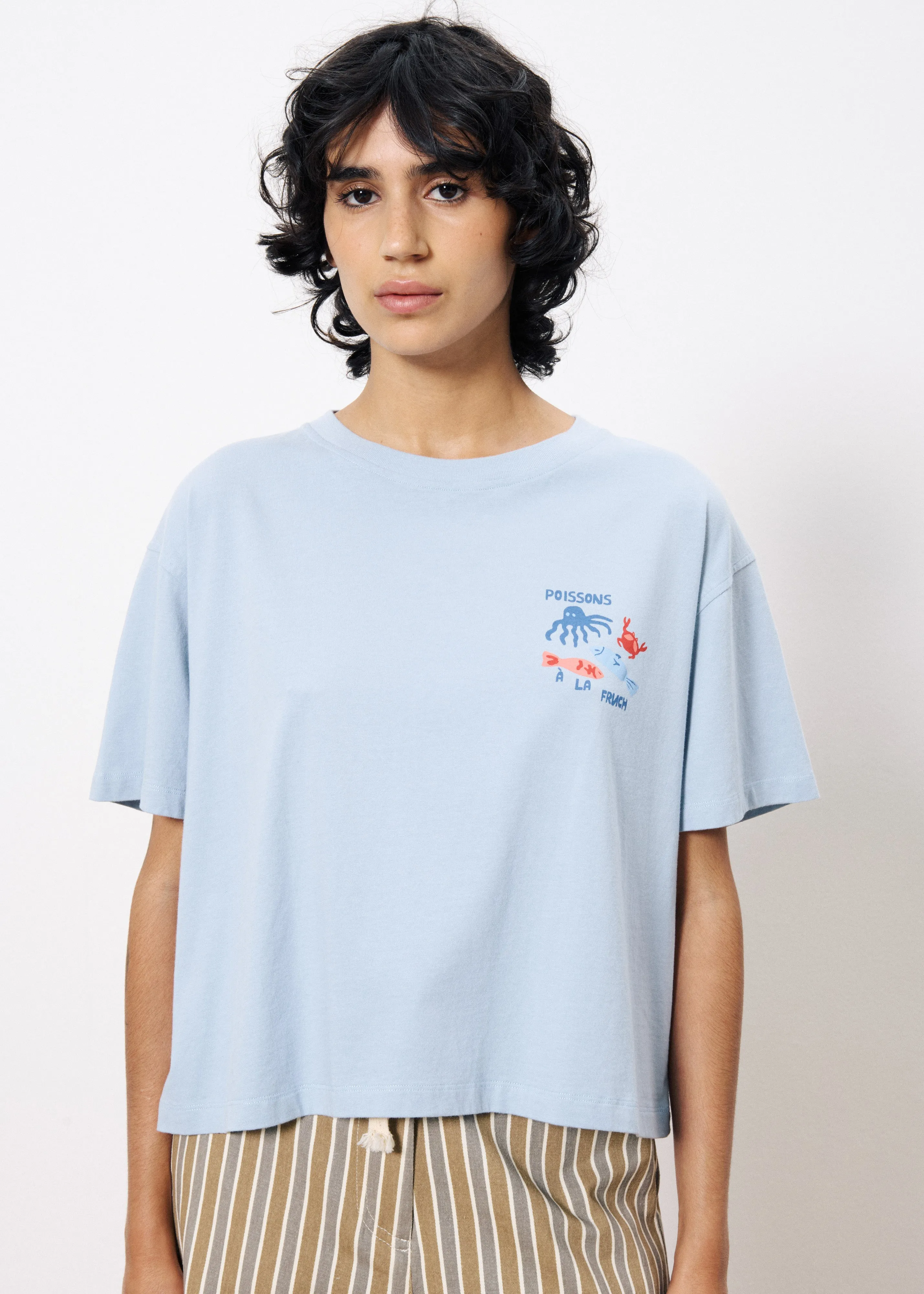 T-shirt IENENA Bleu clair sold by FRNCH product image thumbnail 4