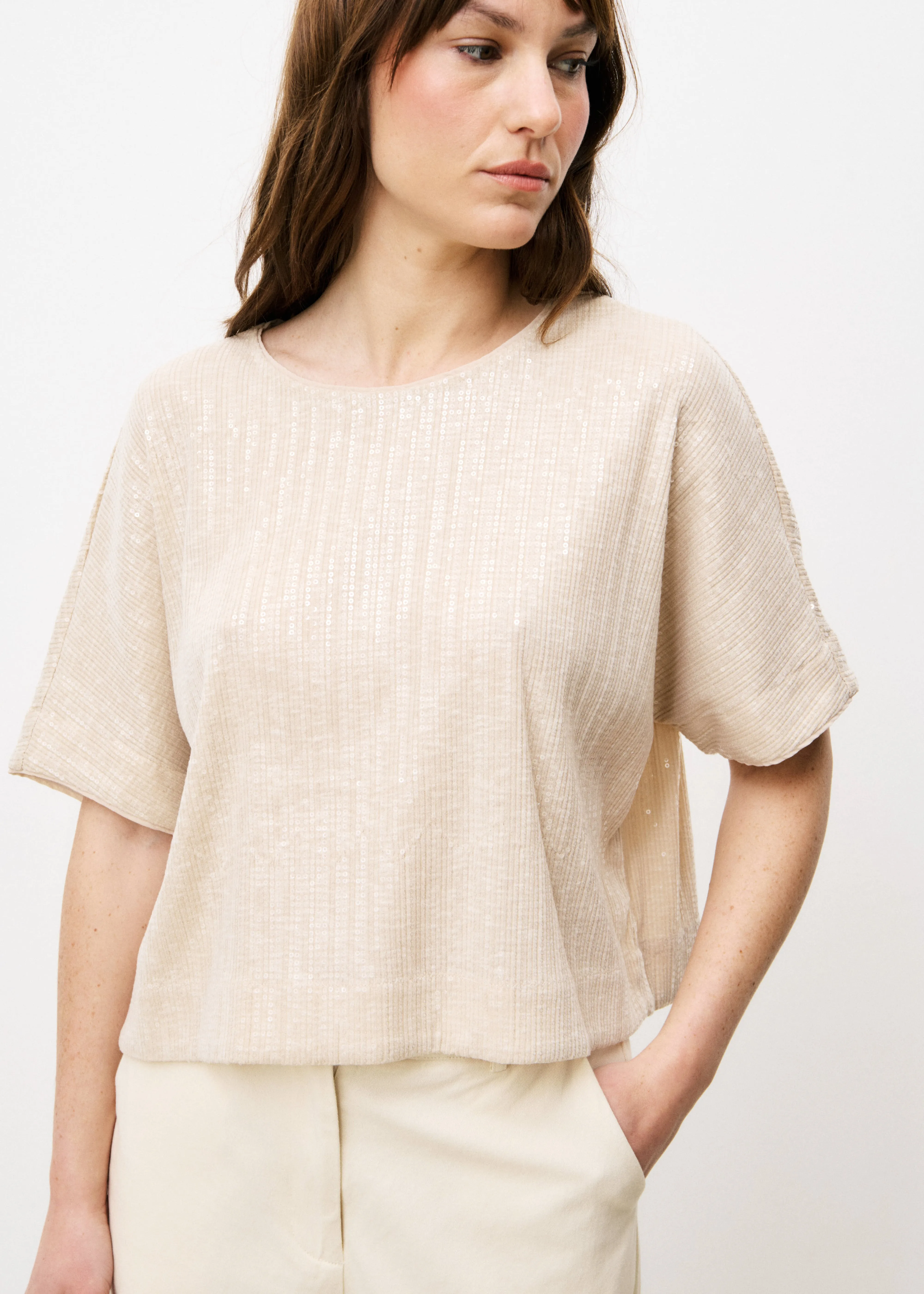 Top NAINA Beige sold by FRNCH product image thumbnail 2