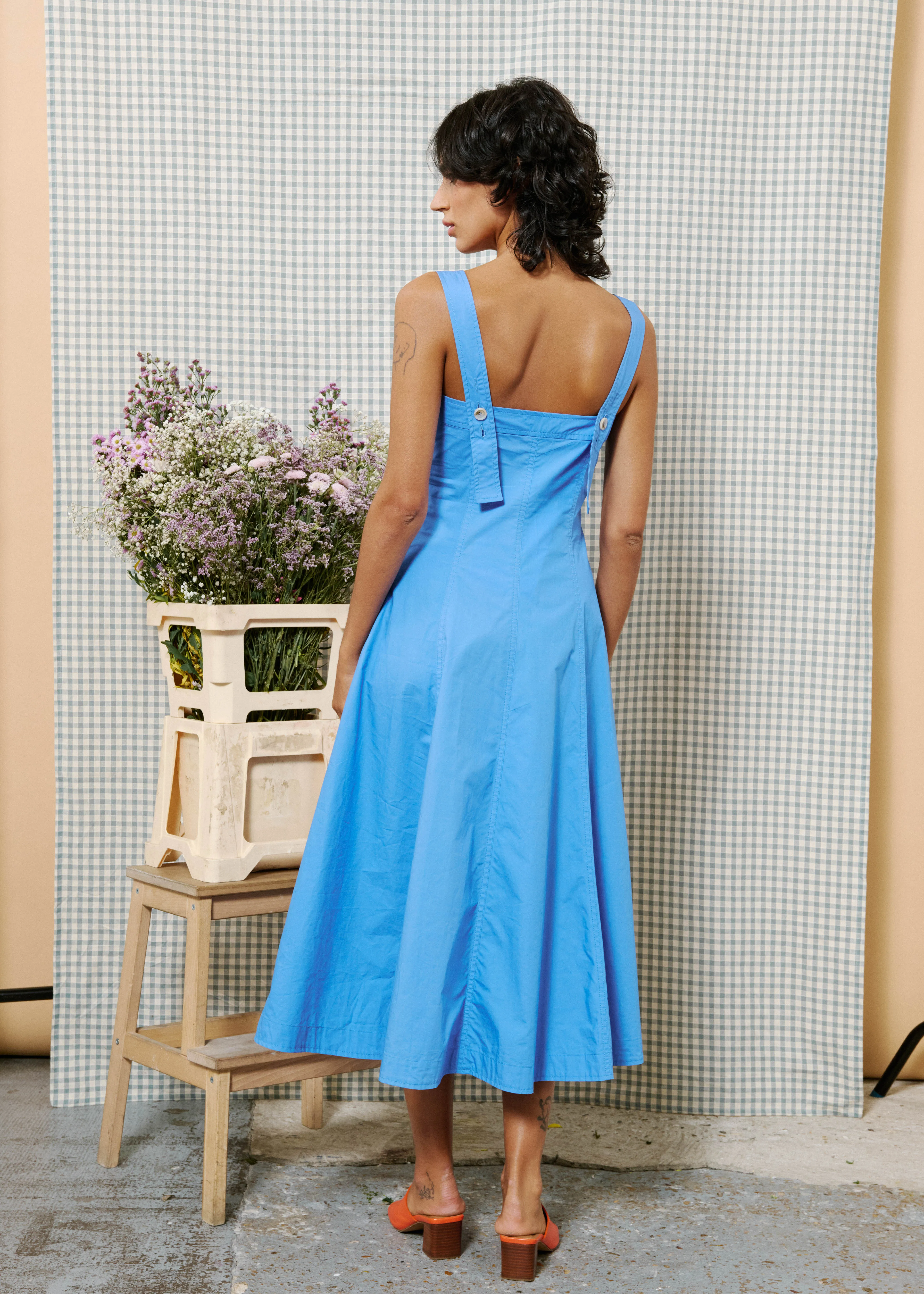 Dress ALFREDA Lavender Blue sold by FRNCH product image thumbnail 3