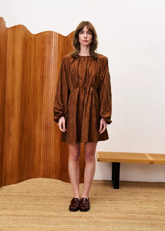 Robe OEILLET Marron glace sold by FRNCH