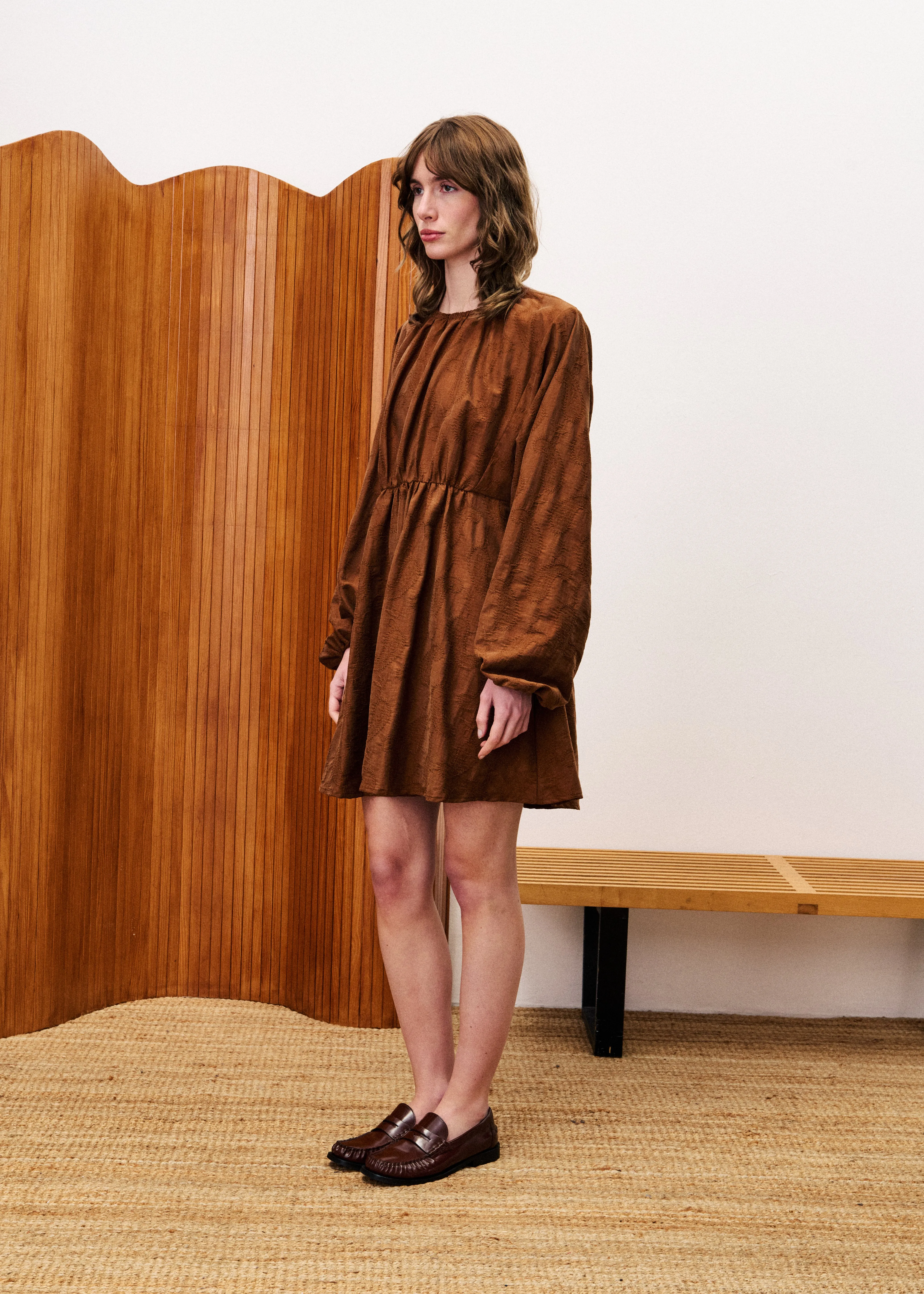 Robe OEILLET Marron glace sold by FRNCH product image thumbnail 3