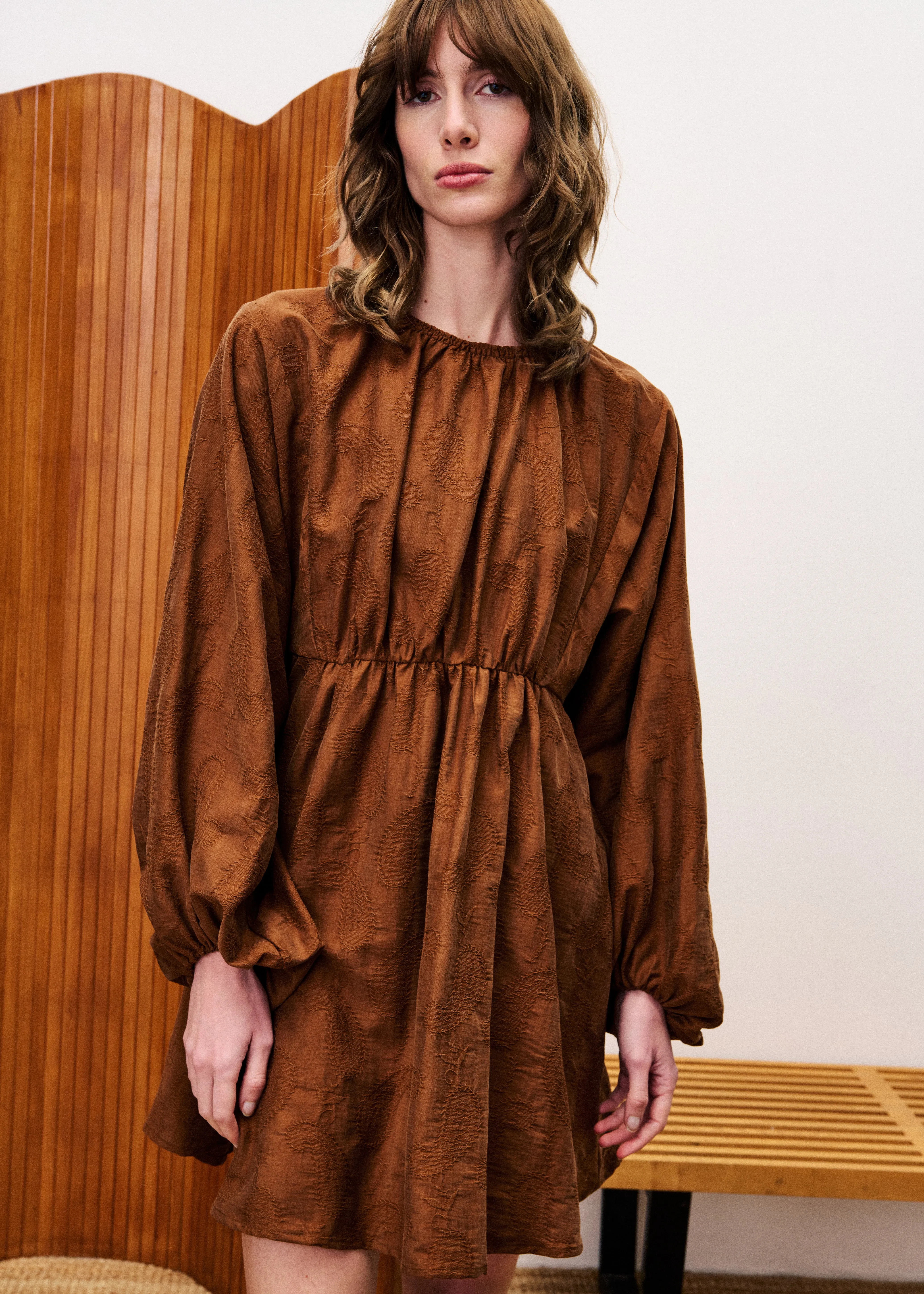 Robe OEILLET Marron glace sold by FRNCH product image thumbnail 2