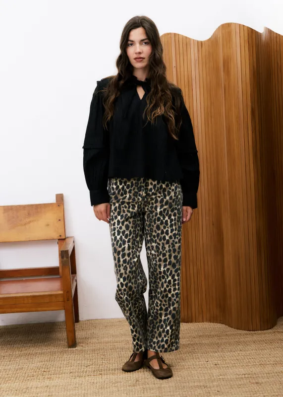 Blouse PENSEE Noir sold by FRNCH