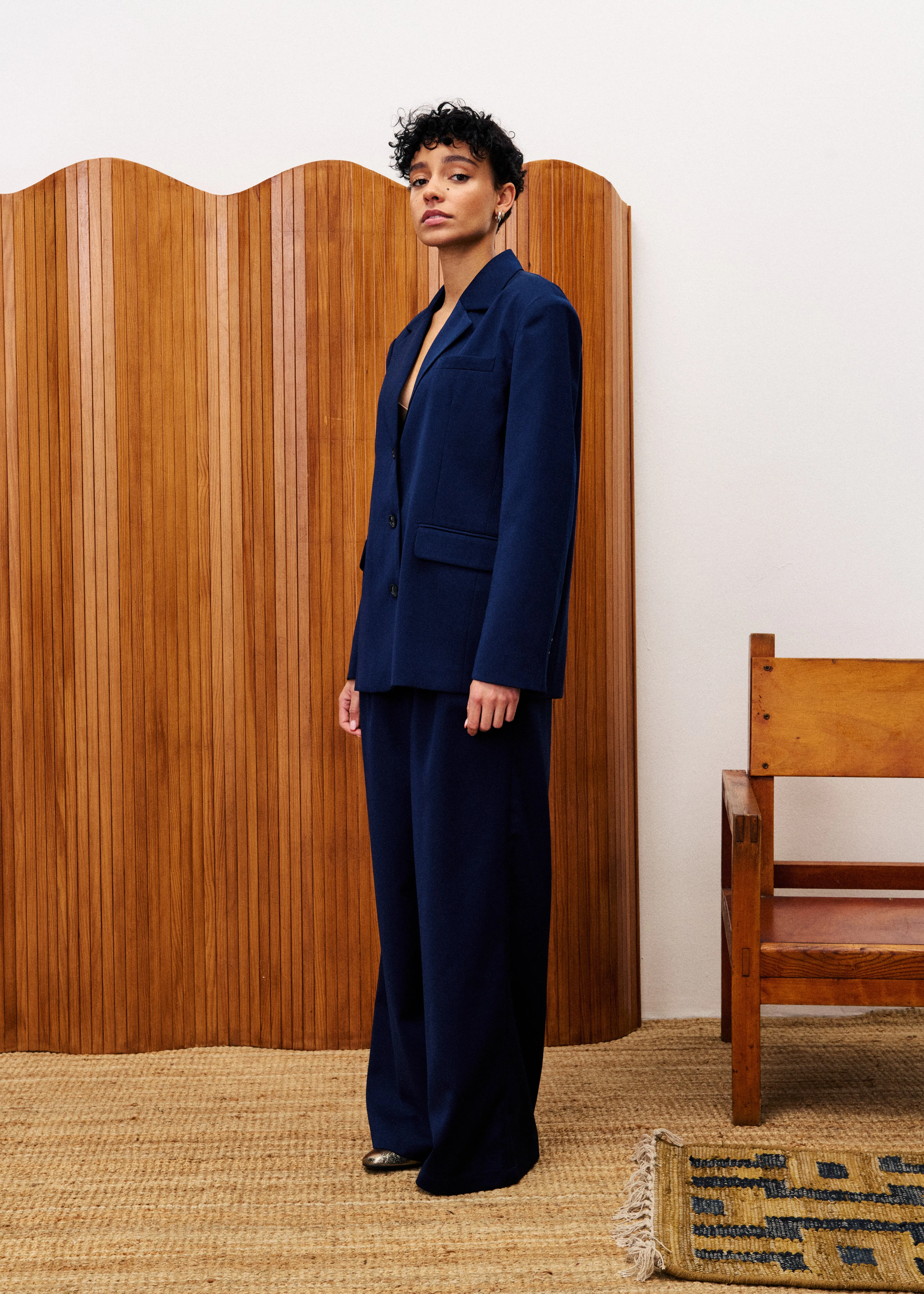 Blazer BERLIOZ Bleu nuit sold by FRNCH product image thumbnail 2