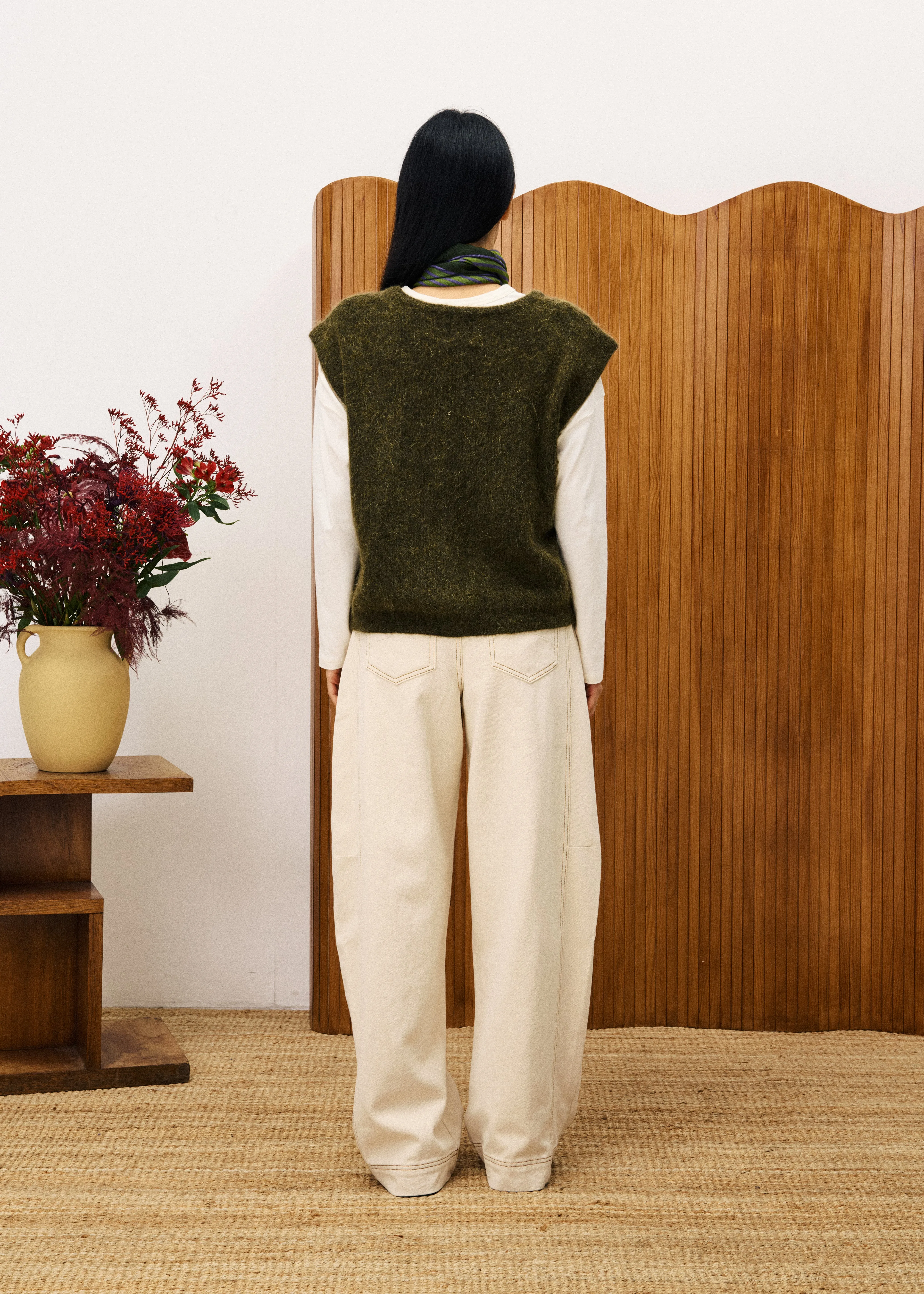 Cardigan KUKICHA Kaki sold by FRNCH product image thumbnail 3
