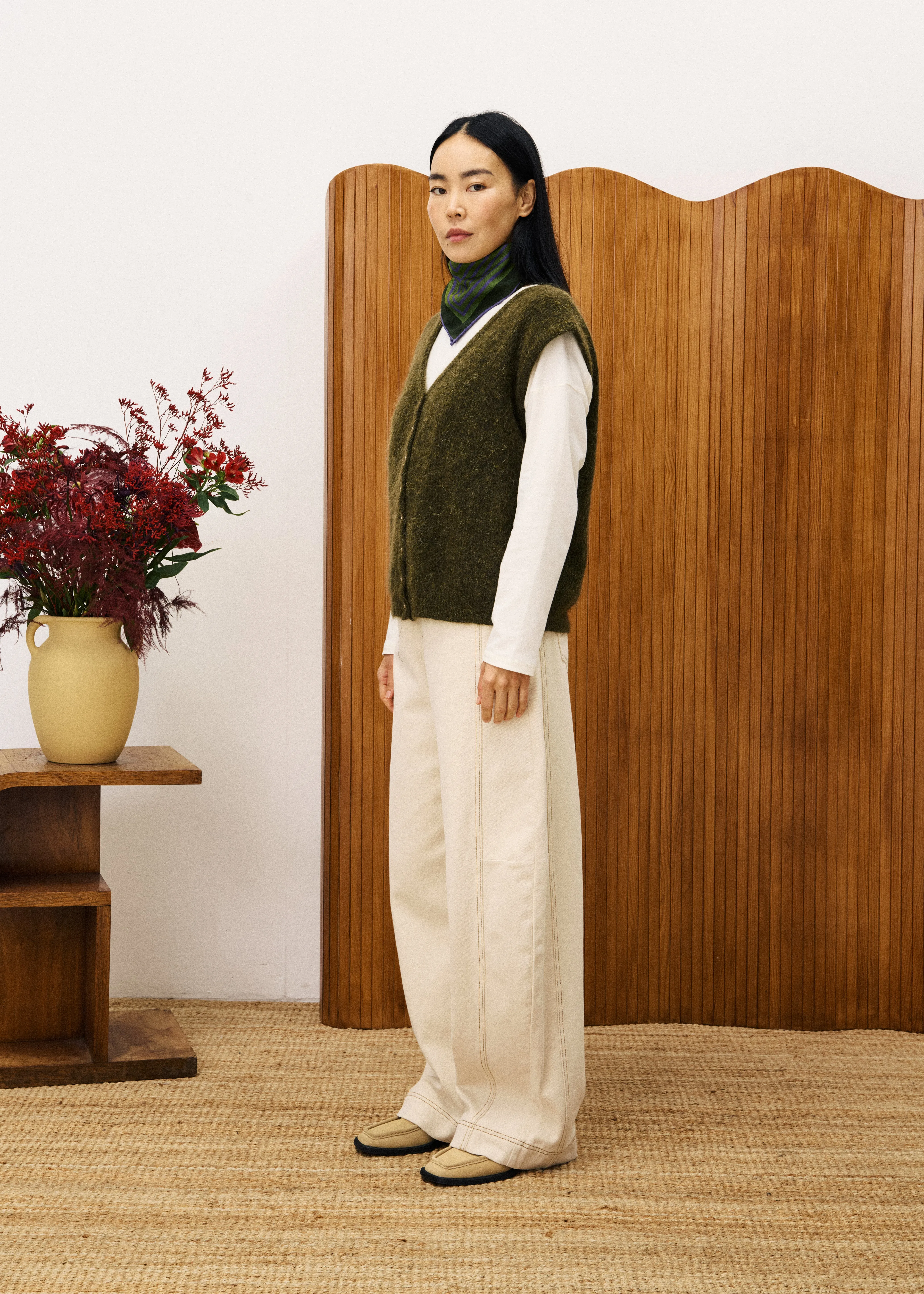 Cardigan KUKICHA Kaki sold by FRNCH product image thumbnail 2