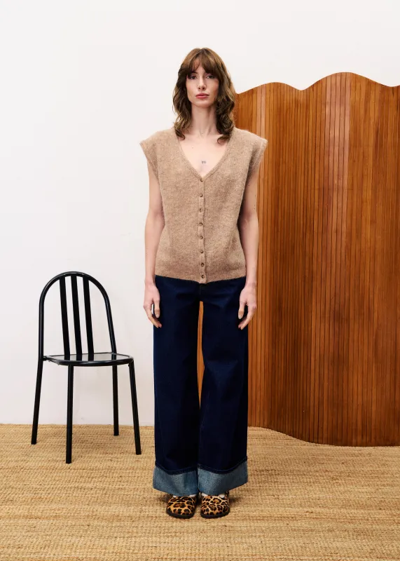 Cardigan KUKICHA Beige sold by FRNCH