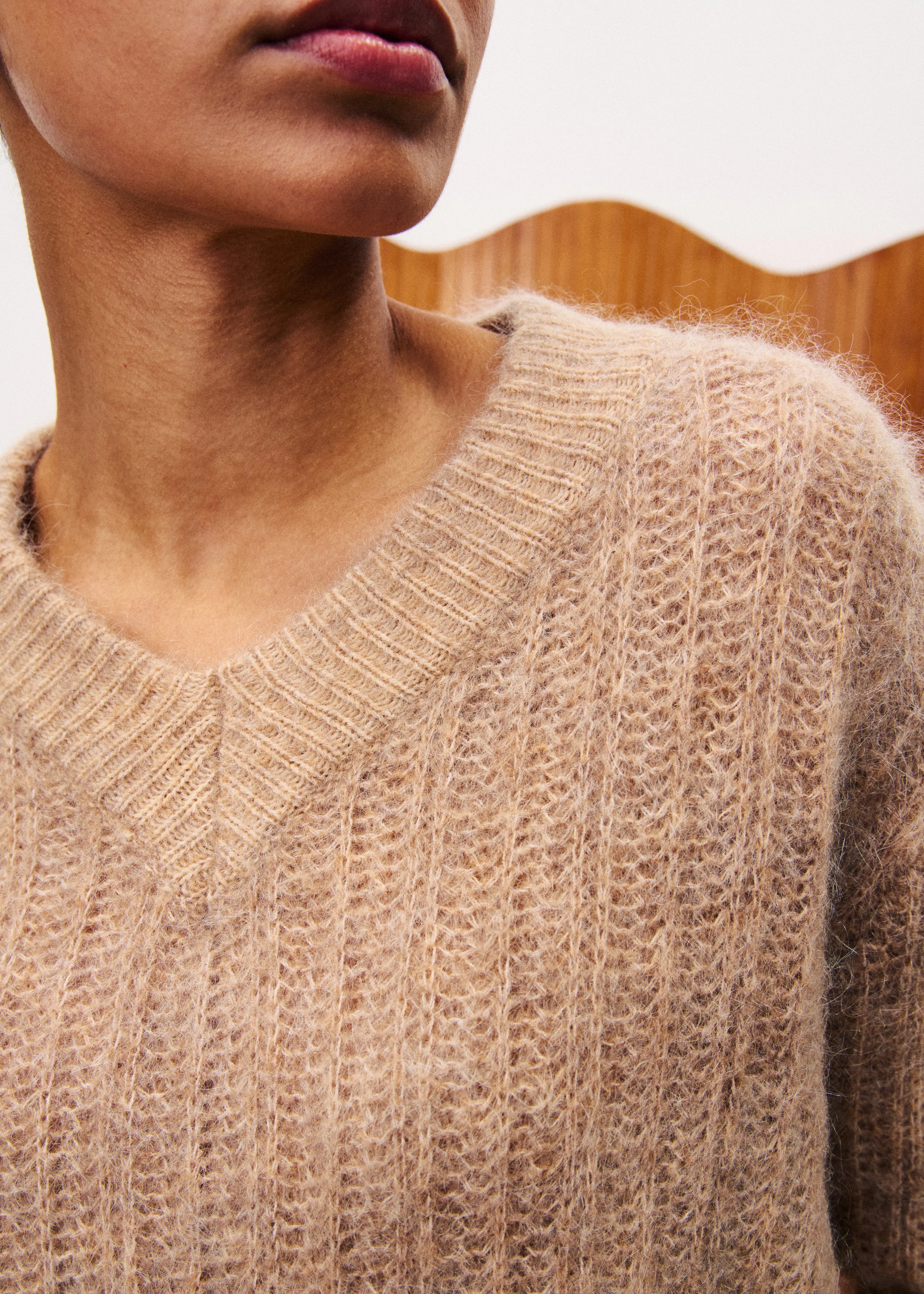 Pull MYOSOTIS Beige sold by FRNCH product image thumbnail 4