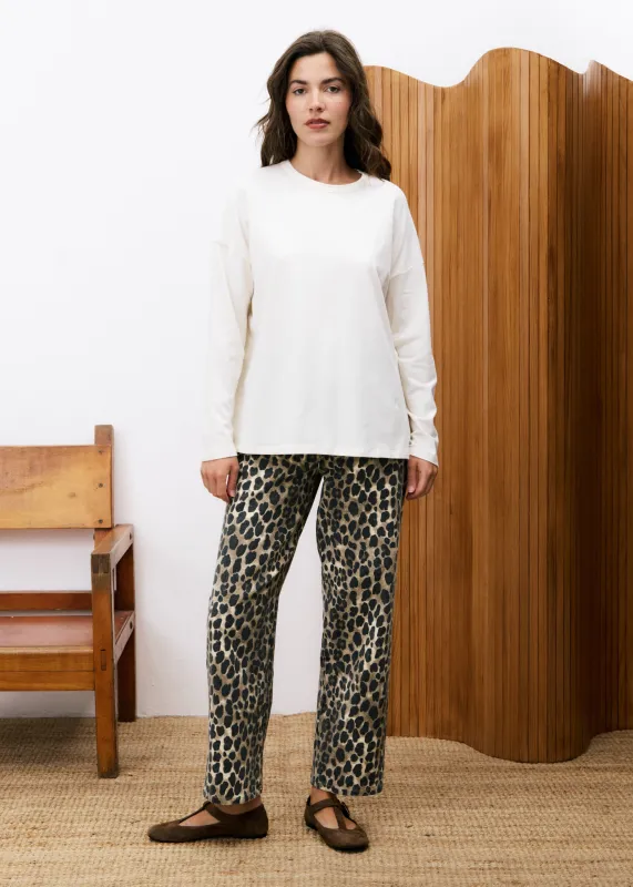 T-shirt MONSTERA Creme sold by FRNCH