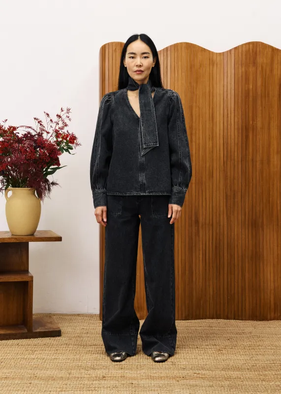 Blouse BOURGEONS Noir sold by FRNCH