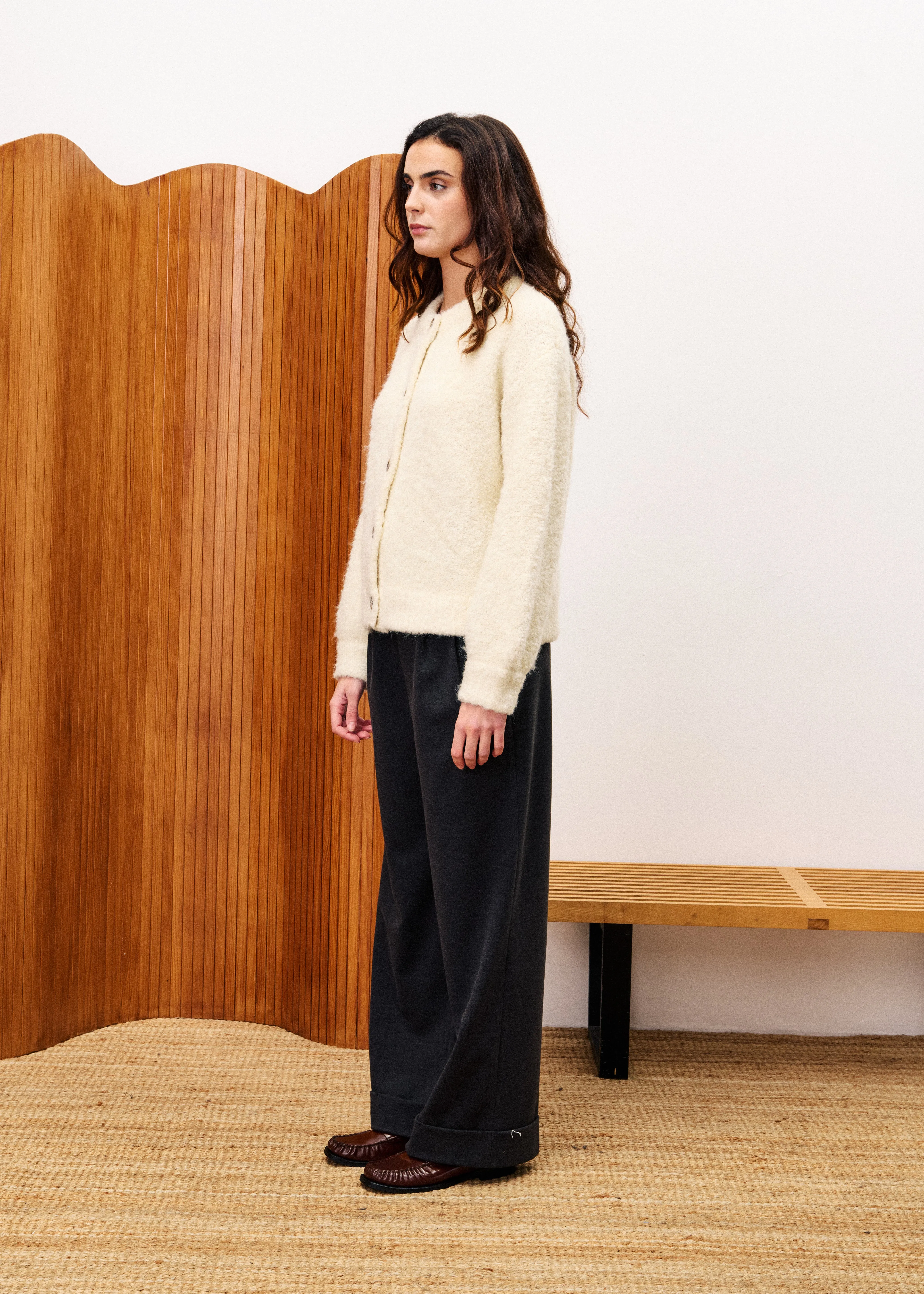 Cardigan SELKIRK Creme sold by FRNCH product image thumbnail 2