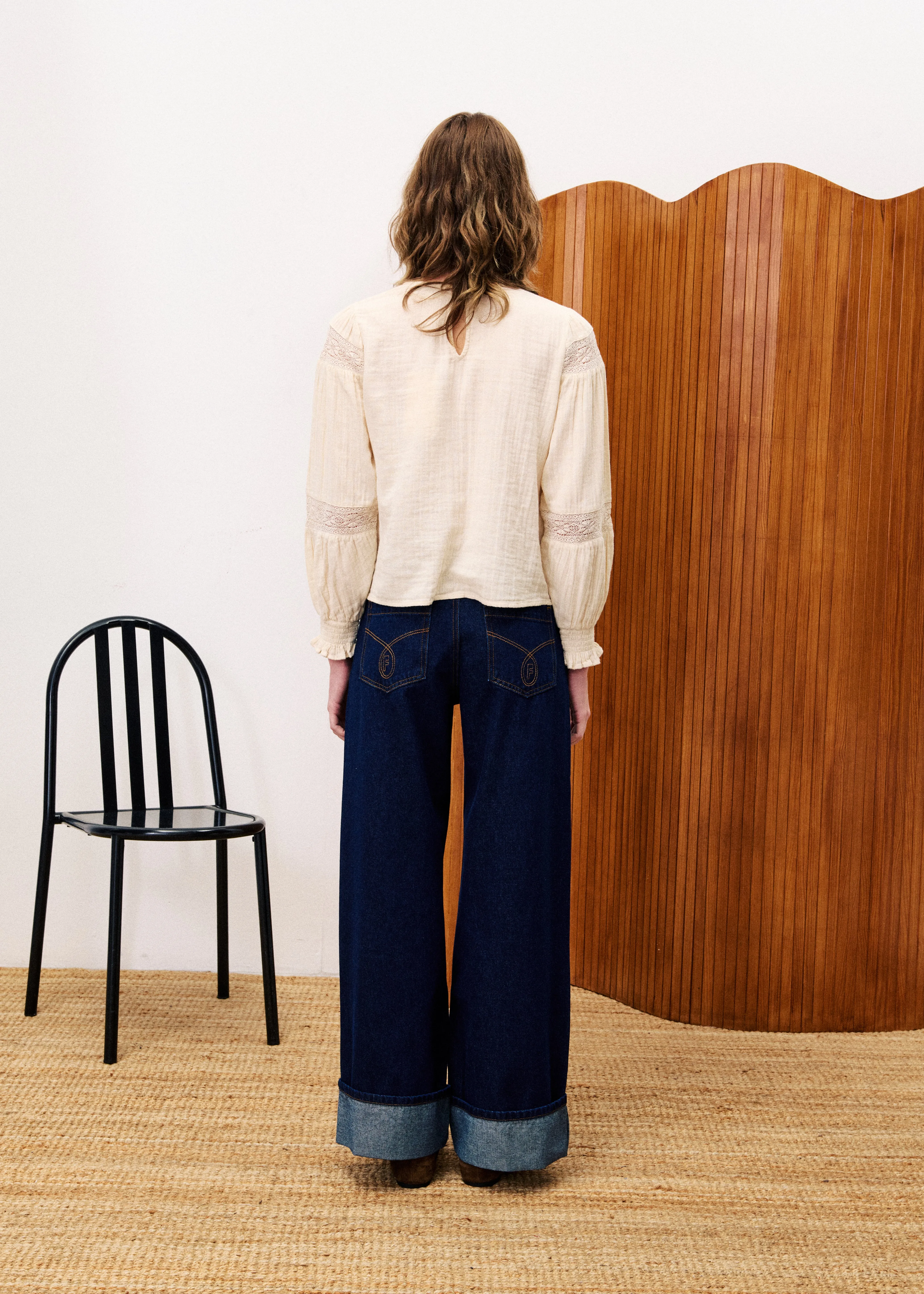 Blouse AMBRE Creme sold by FRNCH product image thumbnail 3