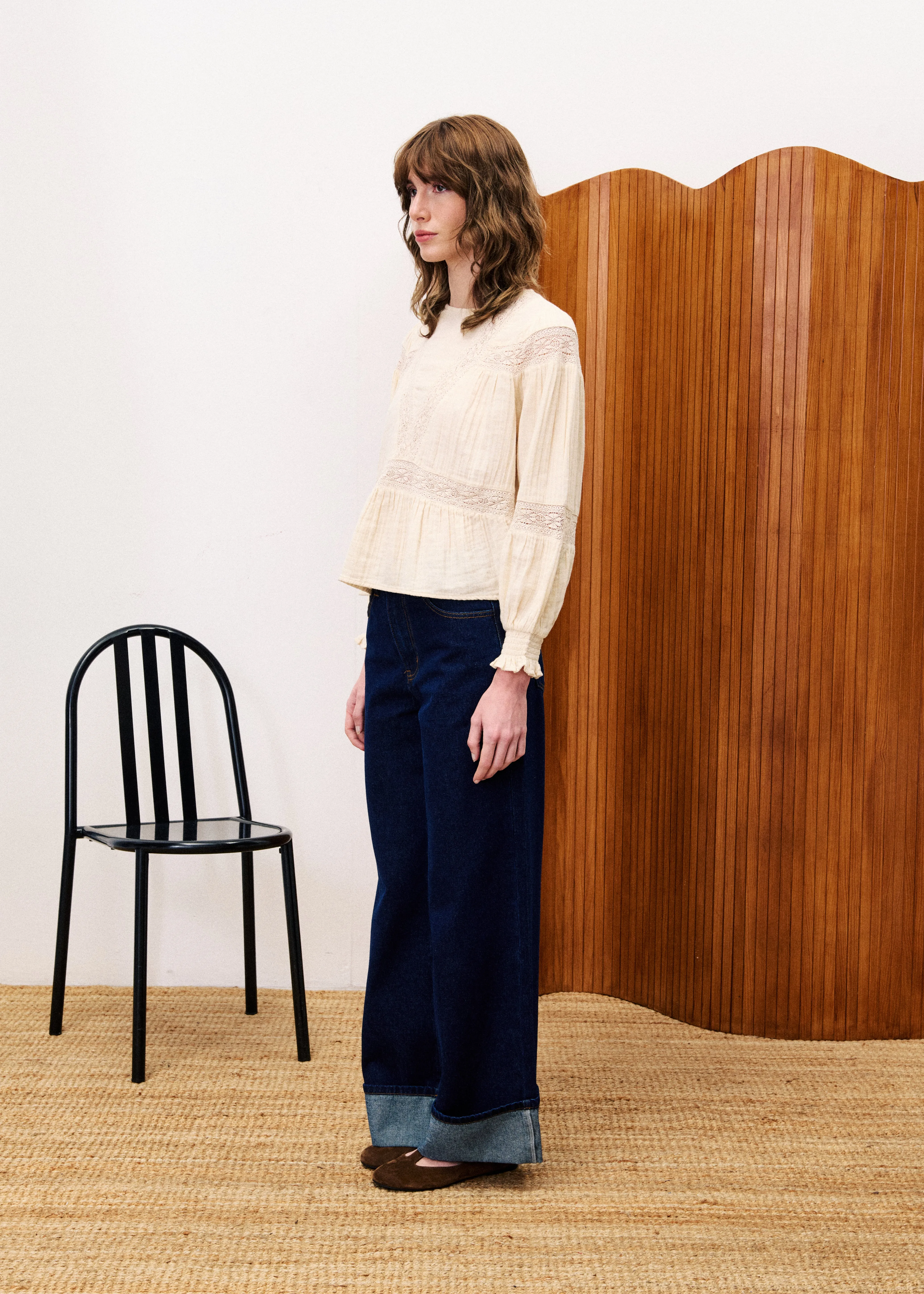 Blouse AMBRE Creme sold by FRNCH product image thumbnail 2