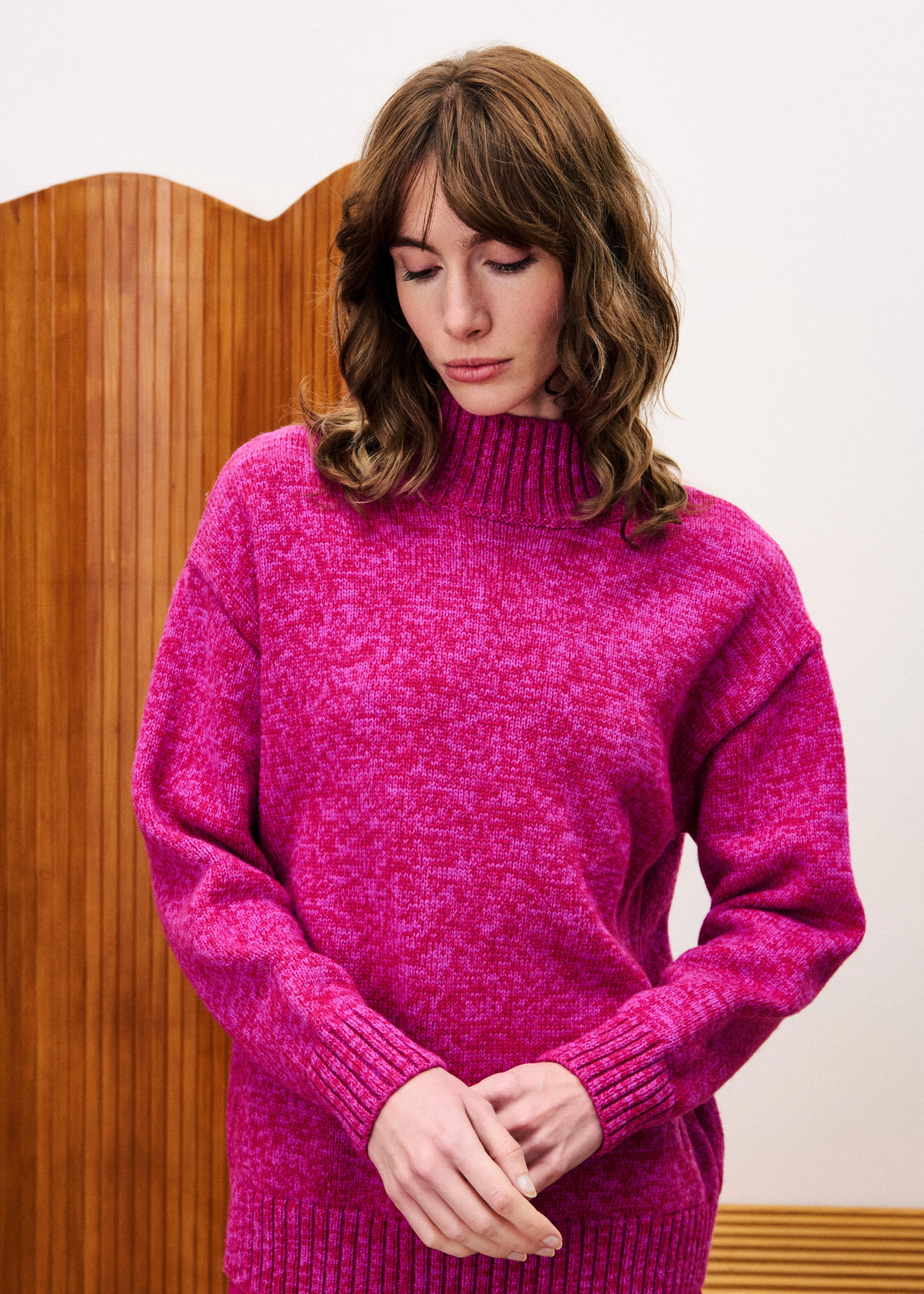 Pull PERREIN Fuchsia sold by FRNCH product image thumbnail 4