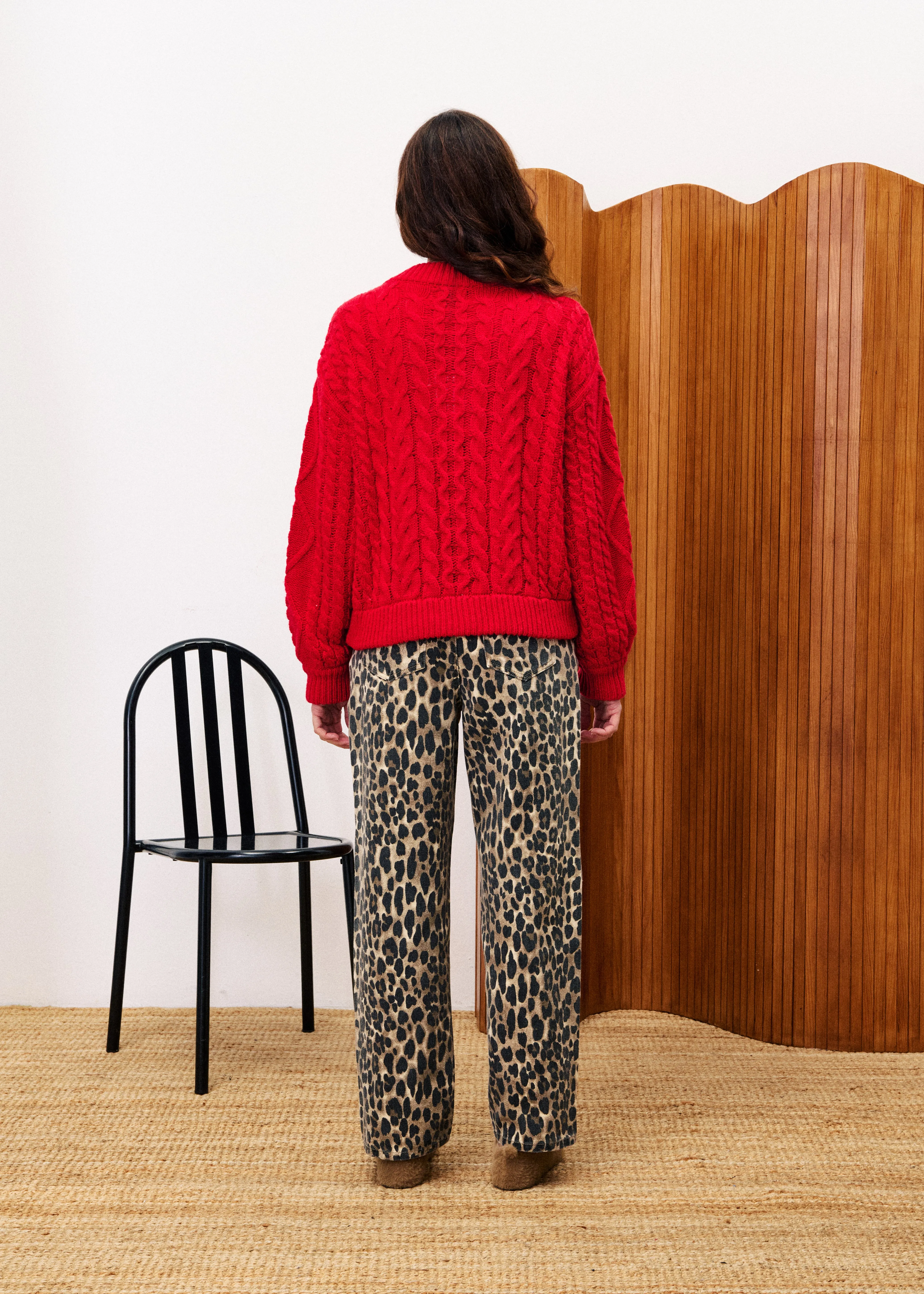 Cardigan GUIMAUVE Rouge sold by FRNCH product image thumbnail 3