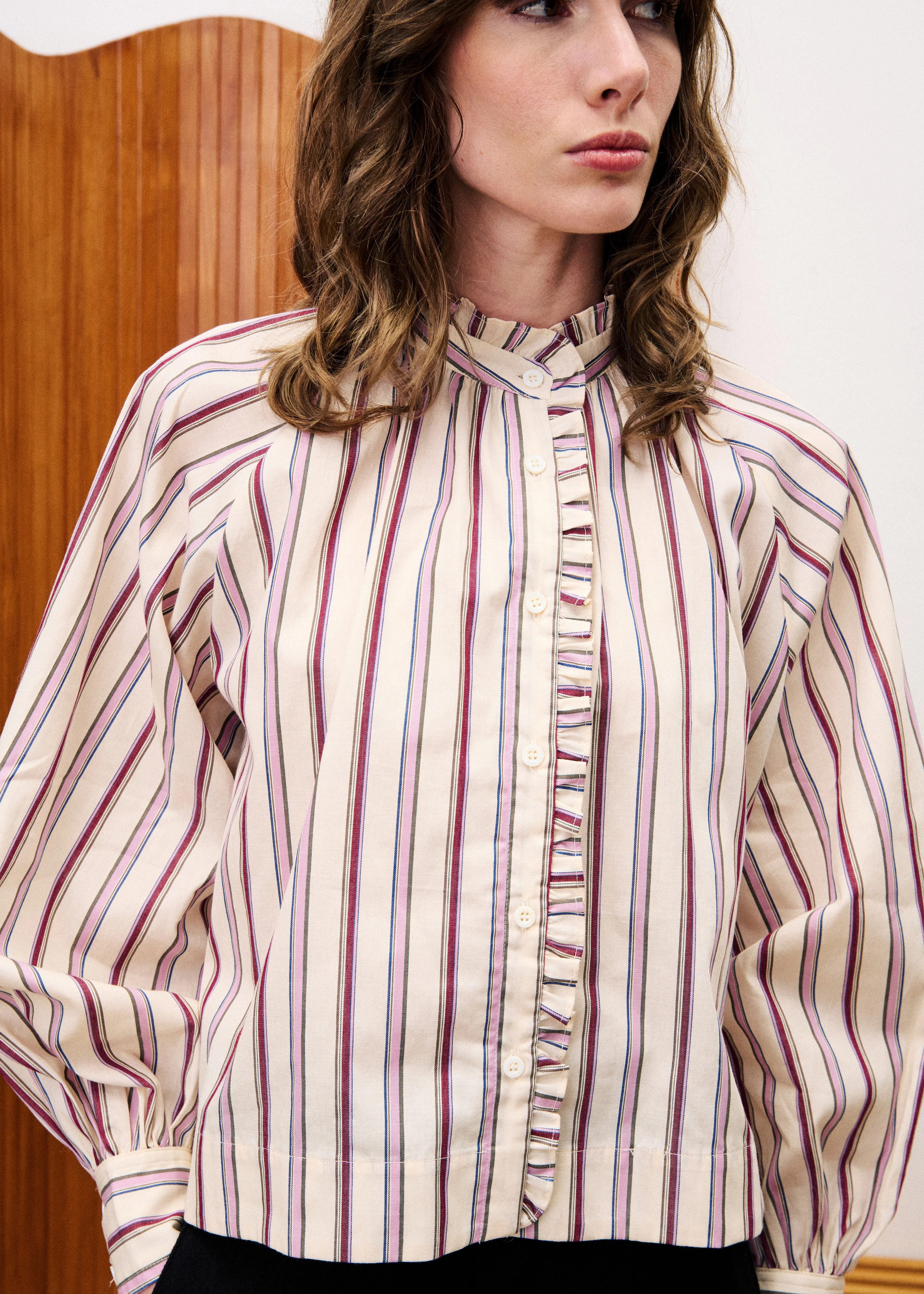 Chemise MOLLY Creme sold by FRNCH product image thumbnail 4