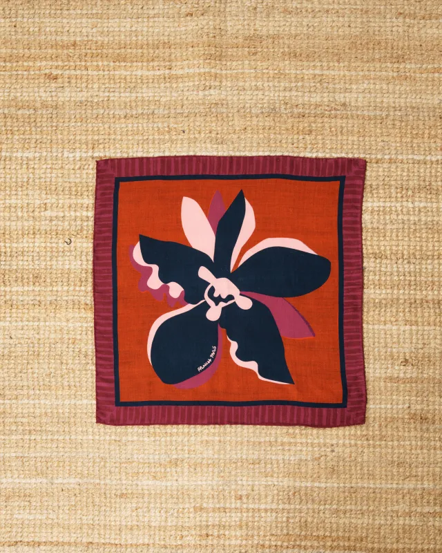 Foulard TANAISIE Geo flowers sold by FRNCH