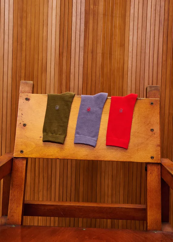 Chaussettes CORNISH Lilas sold by FRNCH