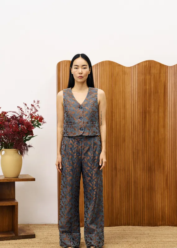 Gilet costume GARY Marron glace made by FRNCH