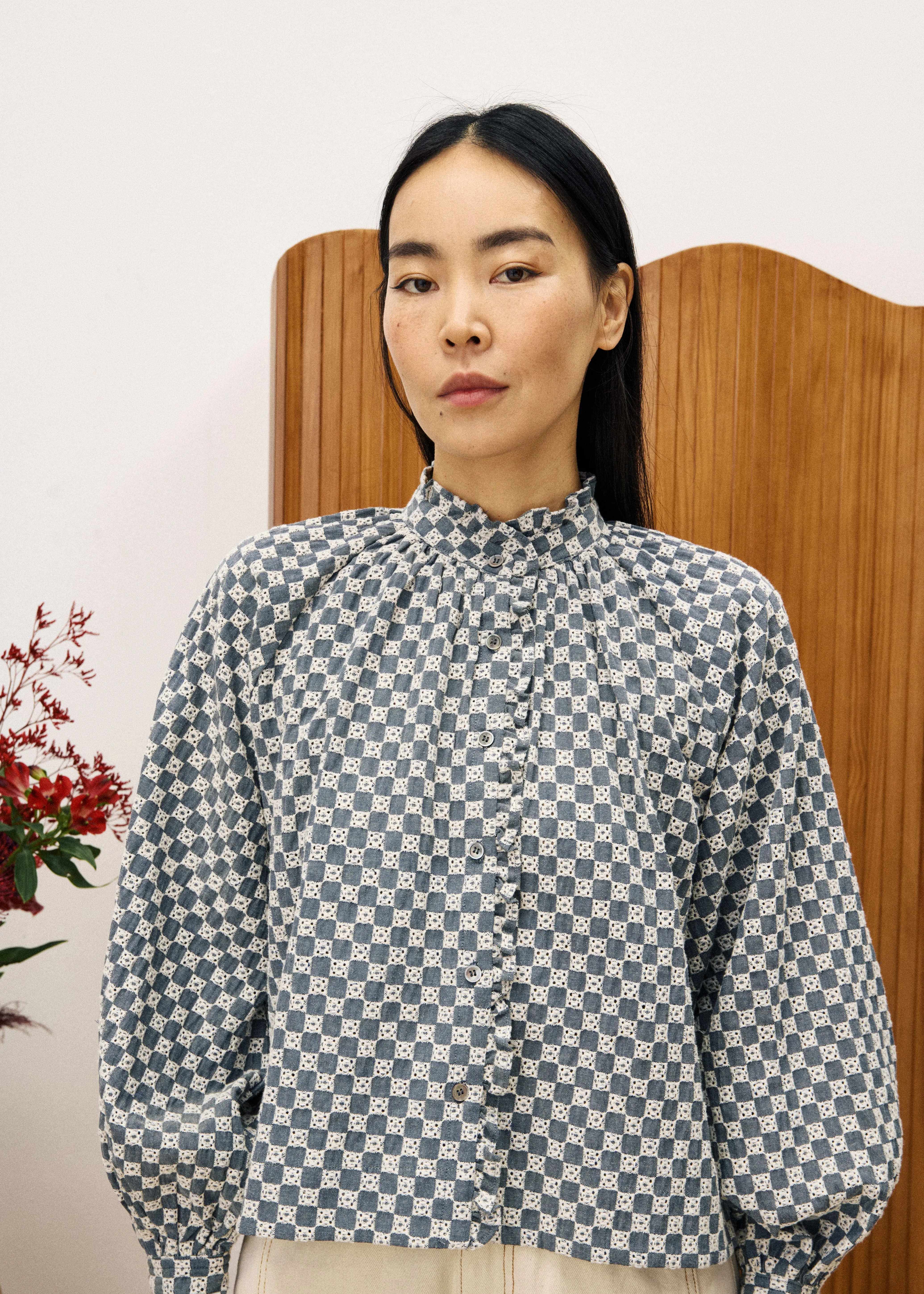 Chemise ZINNIA Bleu jean sold by FRNCH product image thumbnail 4