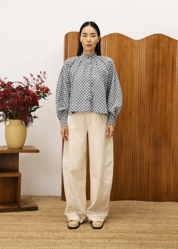 Chemise ZINNIA Bleu jean sold by FRNCH