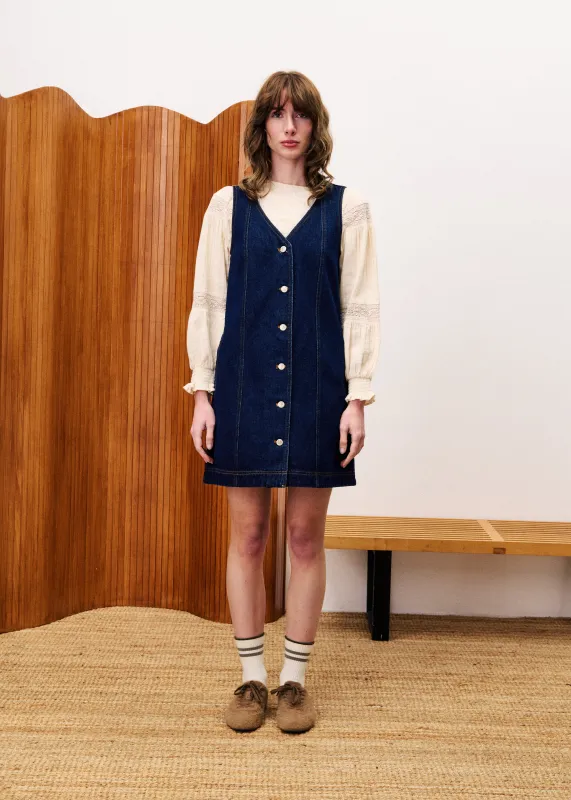 Robe NALA Bleu nuit sold by FRNCH