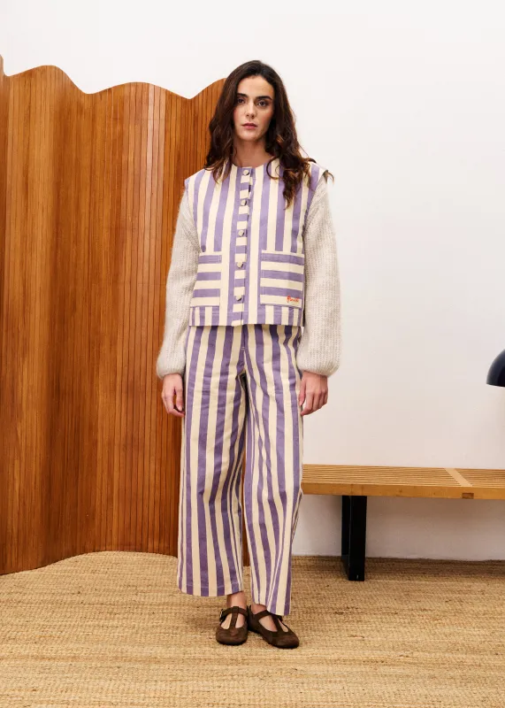 Gilet SAGAN Lilas made by FRNCH